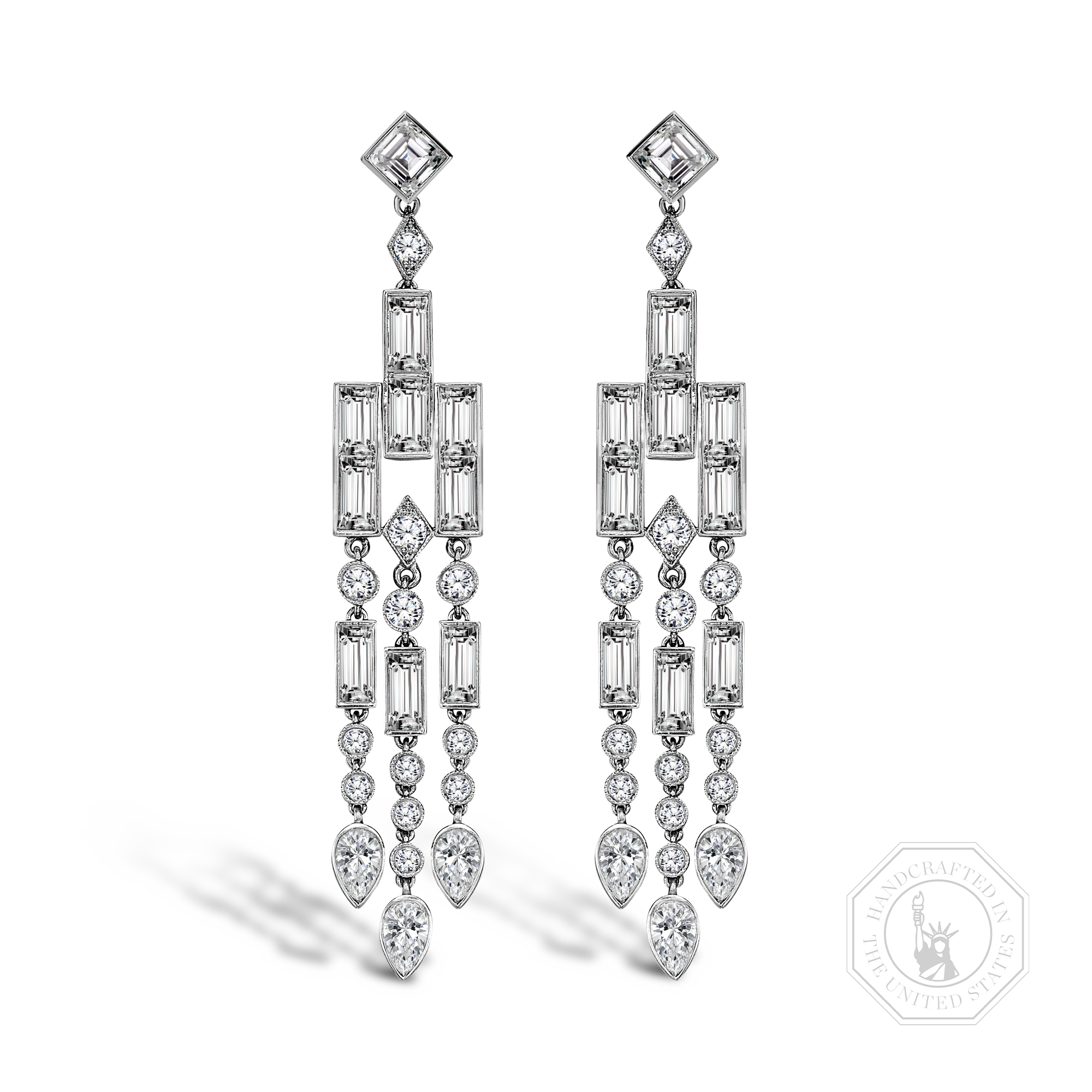 Mixed Cut Diamond Earrings Mixed Cut_1