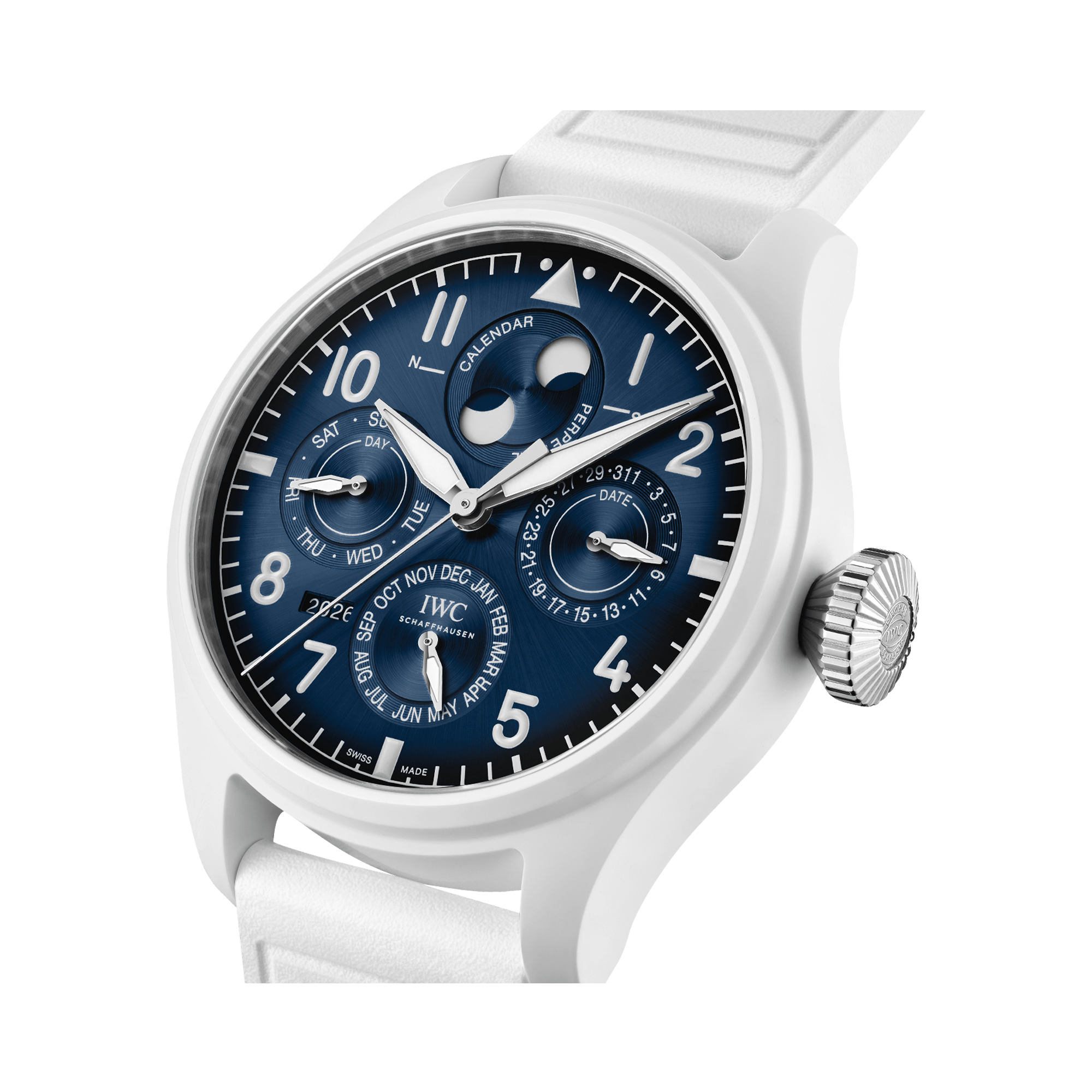 Big IWC Pilot's 42.9mm, Blue Dial, Arabic/Baton Numerals_3