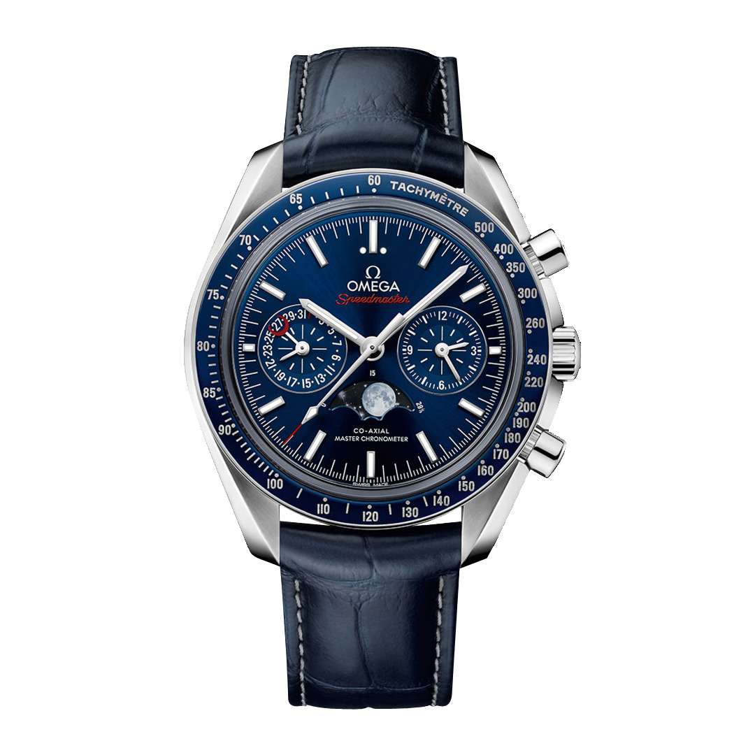 OMEGA Speedmaster Moonphase Chronograph 44.25mm, Blue Dial, Baton Numerals_1