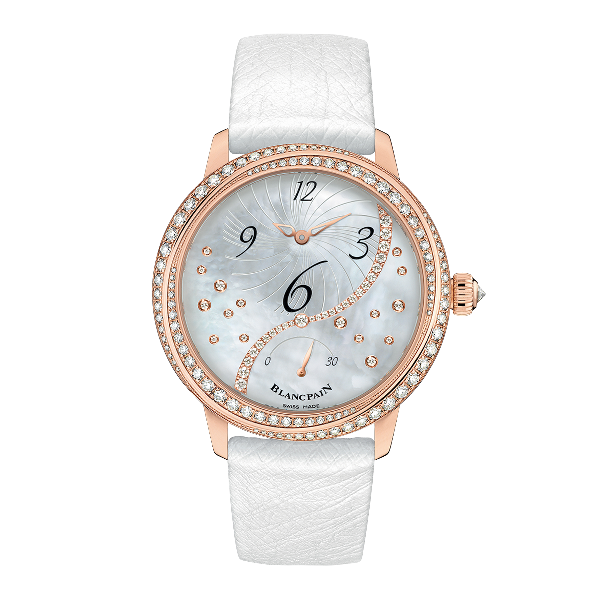 Blancpain Women 36.8mm, Mother of Pearl Dial, Arabic Numerals_1