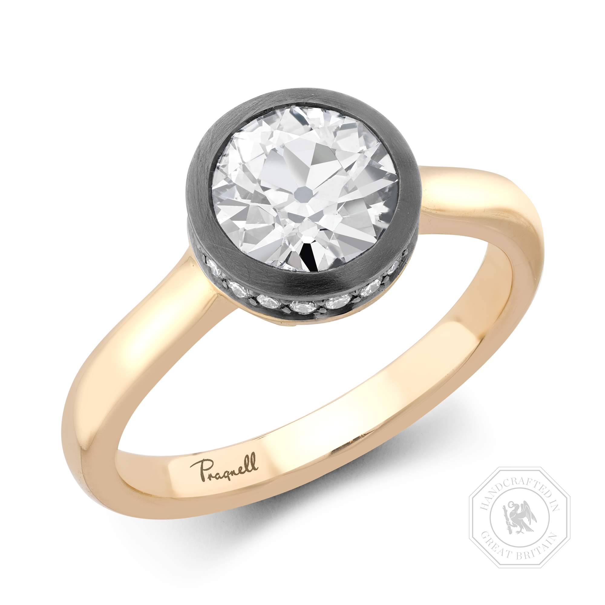 Legacy 1.35ct Diamond Solitaire Ring Old Cut, Rubover Set_1