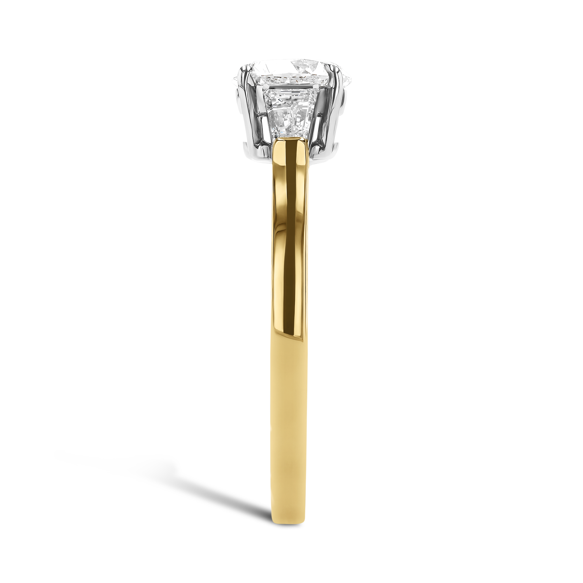 Regency 2.50ct Brilliant Cut Diamond Ring Brilliant & Tapered Baguette Cut, Claw Set_4