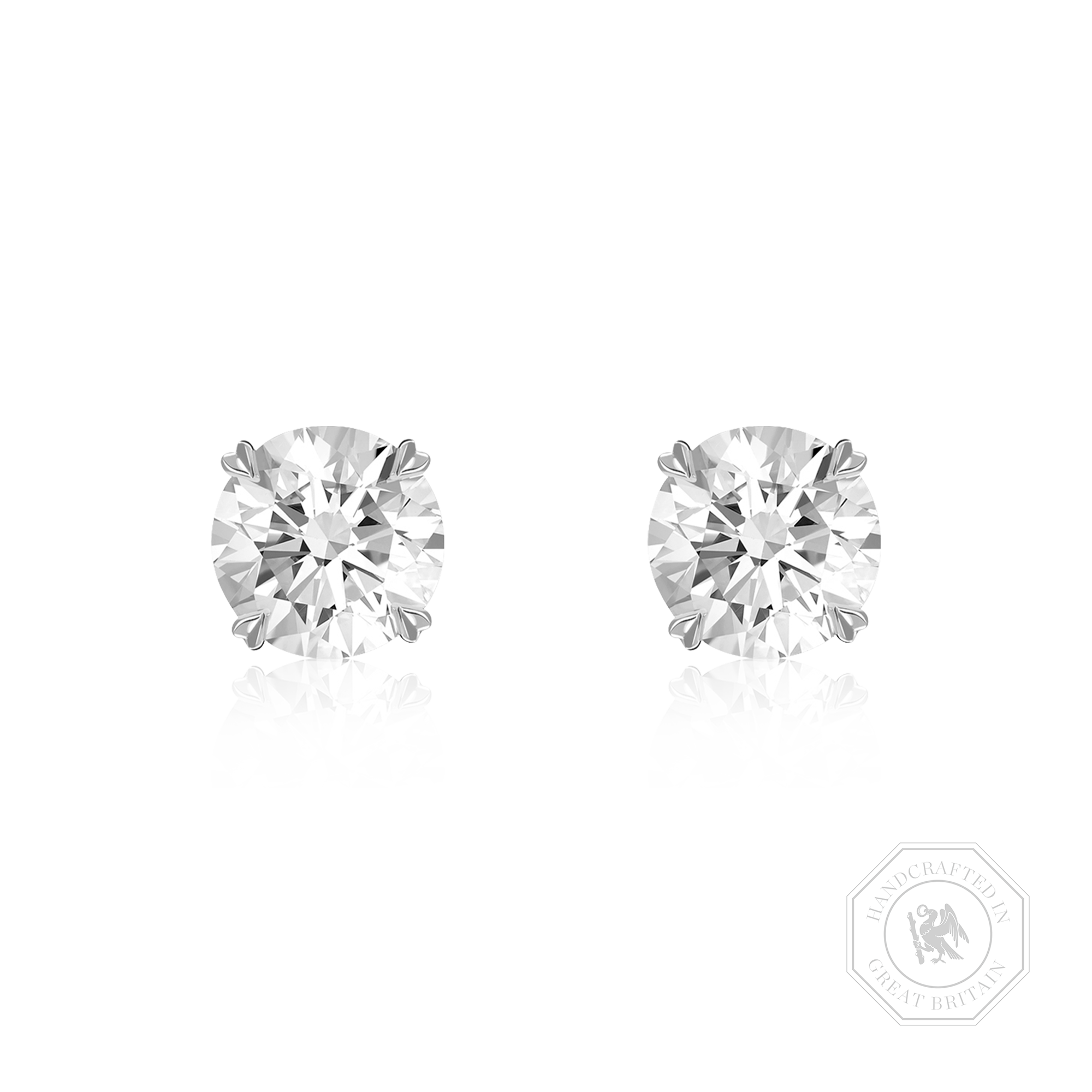 Windsor 1.40ct Diamond Stud Earrings Brilliant cut, Claw set_1
