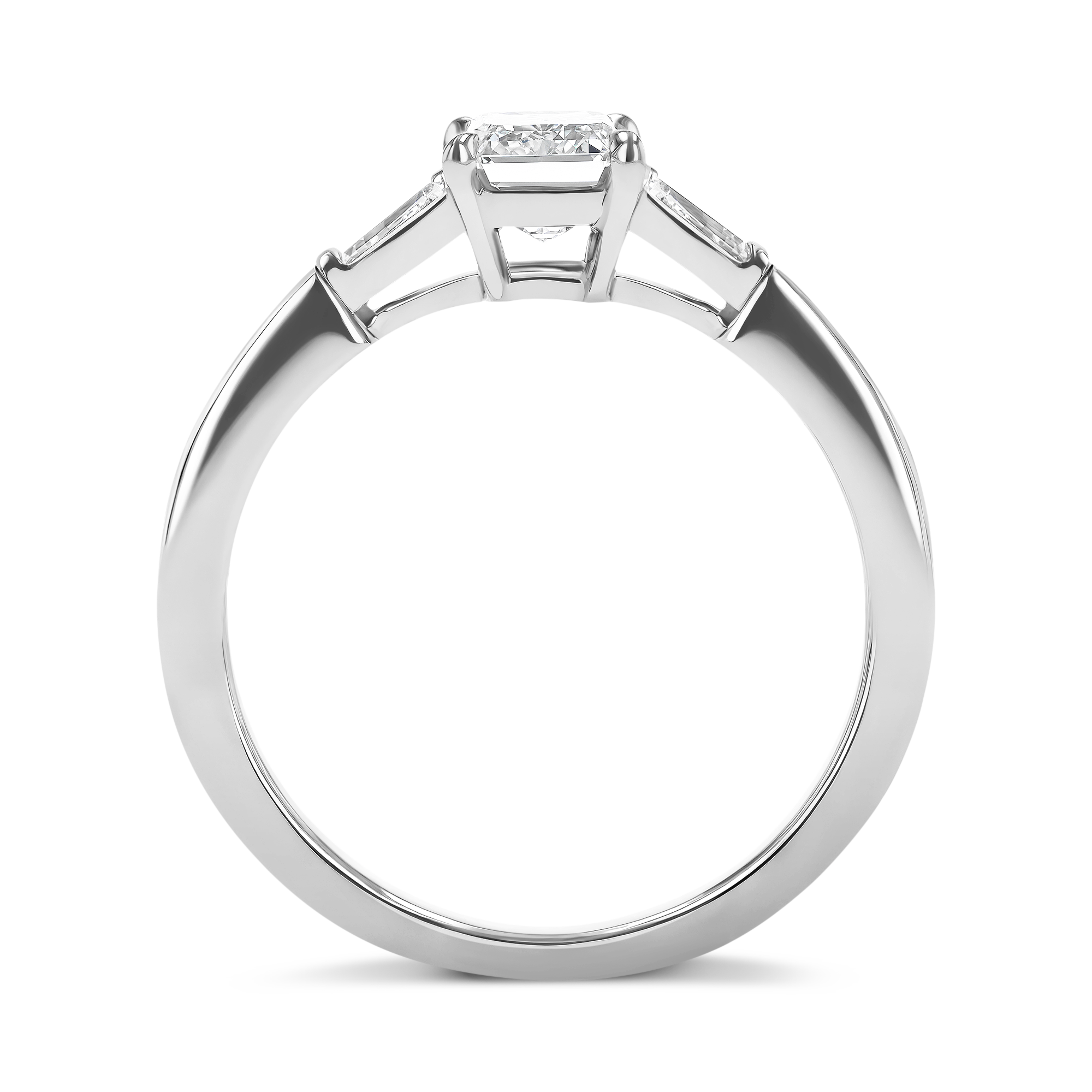 Regency 1.51ct Emerald Cut Diamond Ring Emerald Cut, Claw Set_3