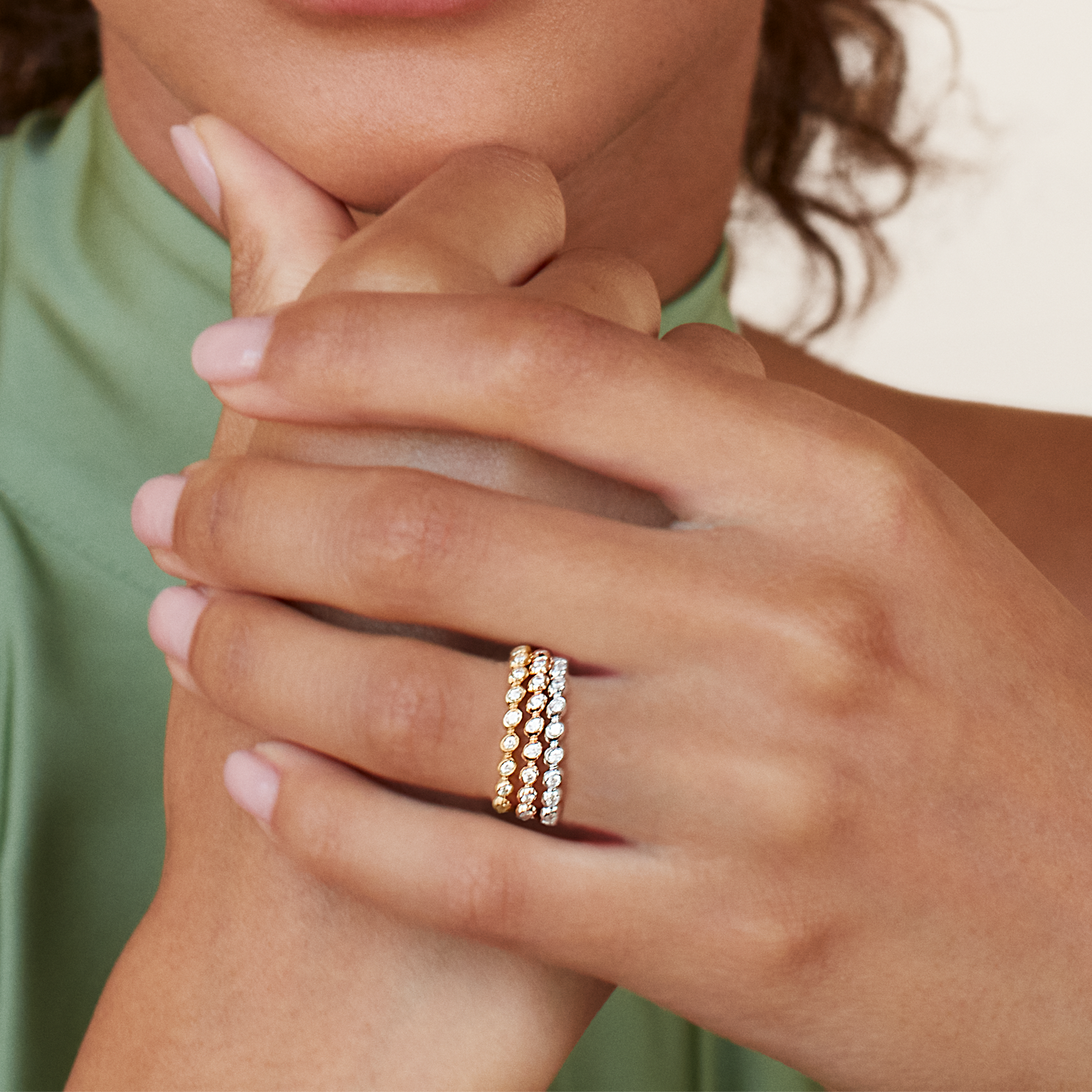 Bohemia Diamond Ring Brilliant Cut, Rubover Set_10