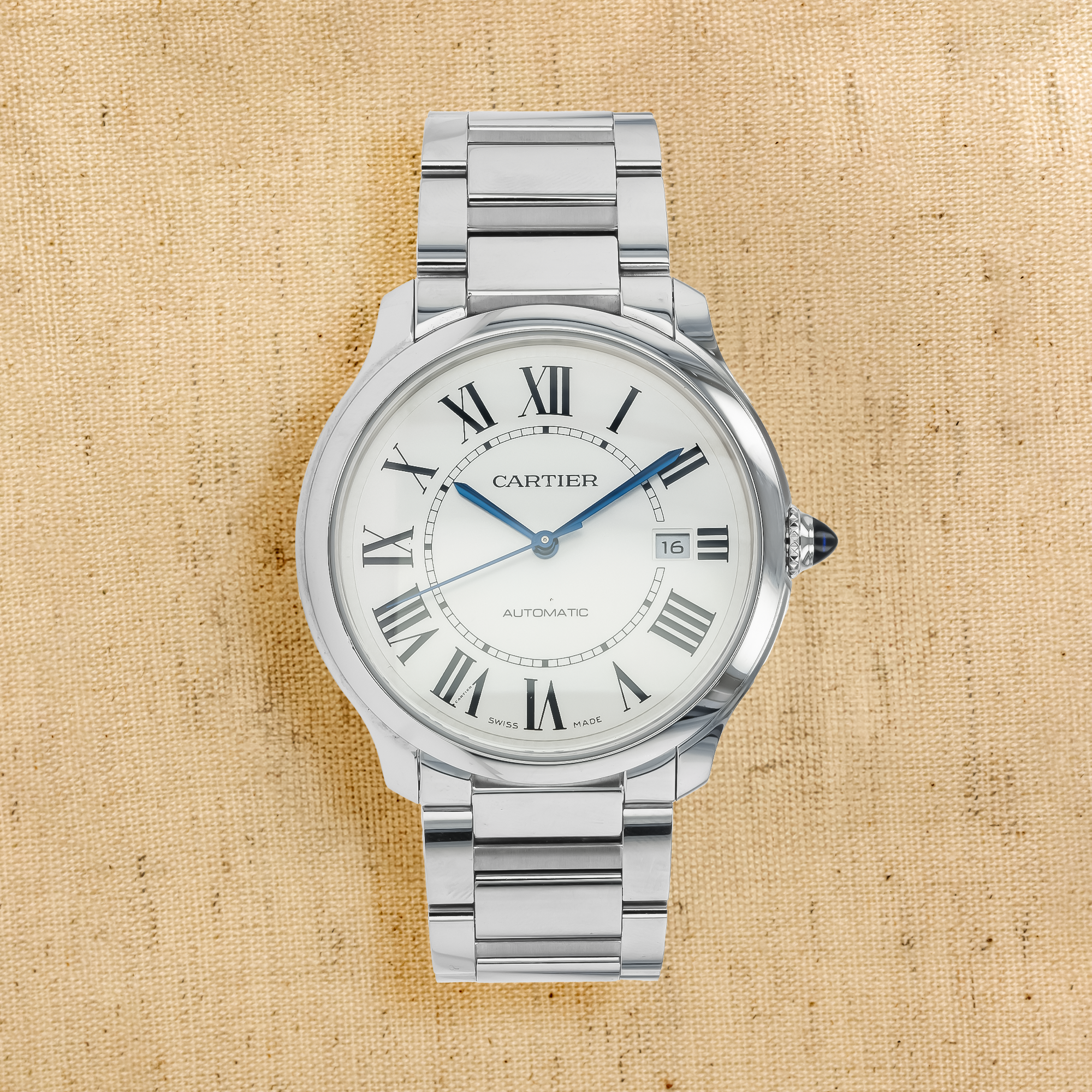 Cartier Ronde Must 40mm, Silver Dial, Roman Numerals_1