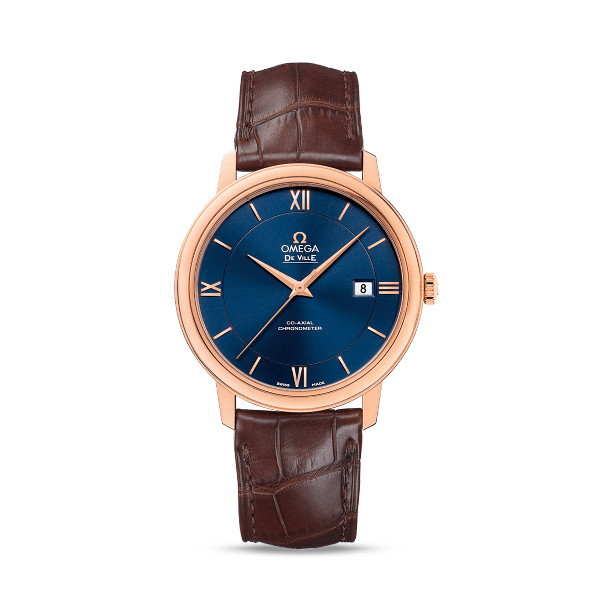 OMEGA De Ville Prestige 39.5mm, Blue Dial, Baton/Roman Numerals_1