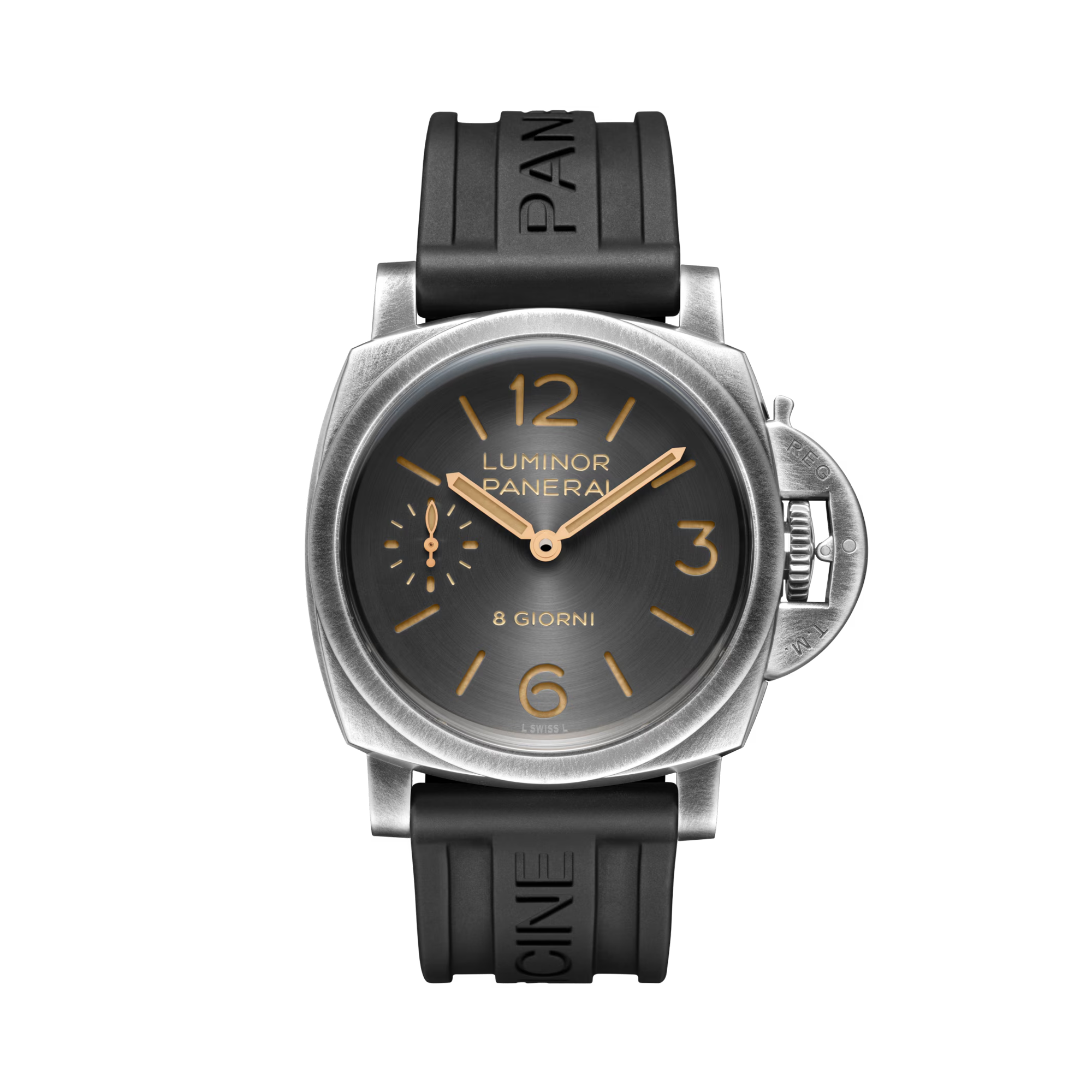 Panerai Luminor 8 Giorni 44mm, Grey Dial, Arabic/Baton Numerals_5