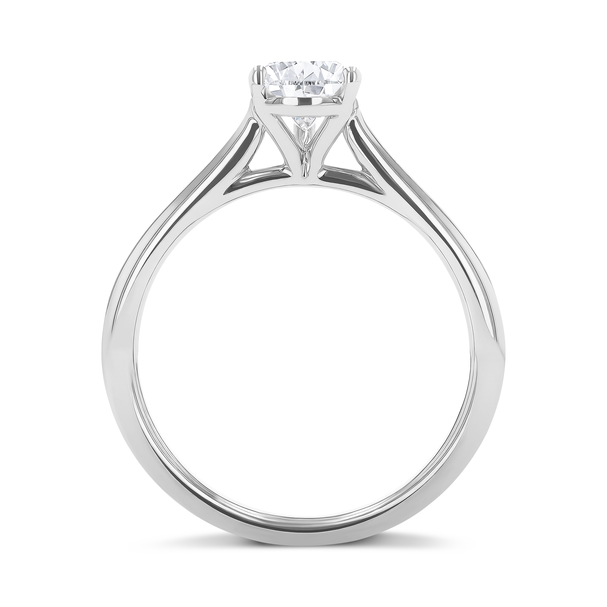 Gaia 0.71ct Pear Shaped Diamond Ring Pear Shaped, Claw Set_3