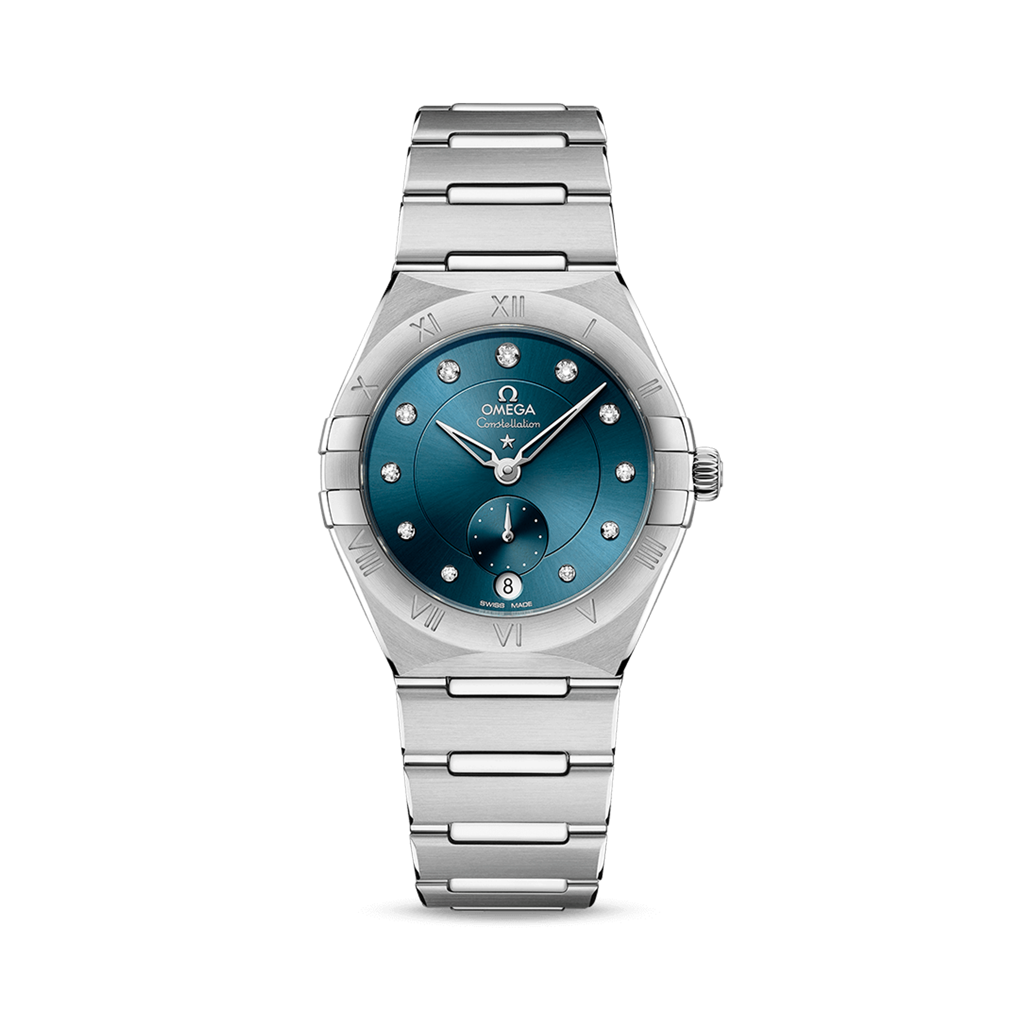 OMEGA Constellation Small Seconds 34mm, Blue Dial, Diamond Numerals_1