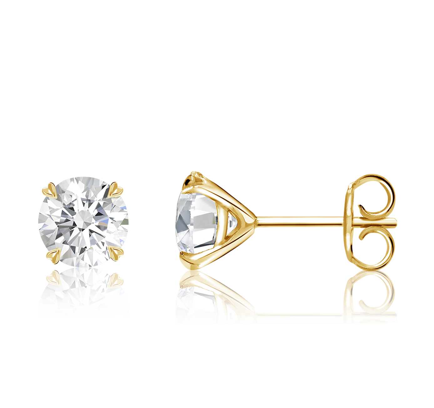 Windsor 1.20ct Diamond Stud Earrings Brilliant cut, Claw set_2