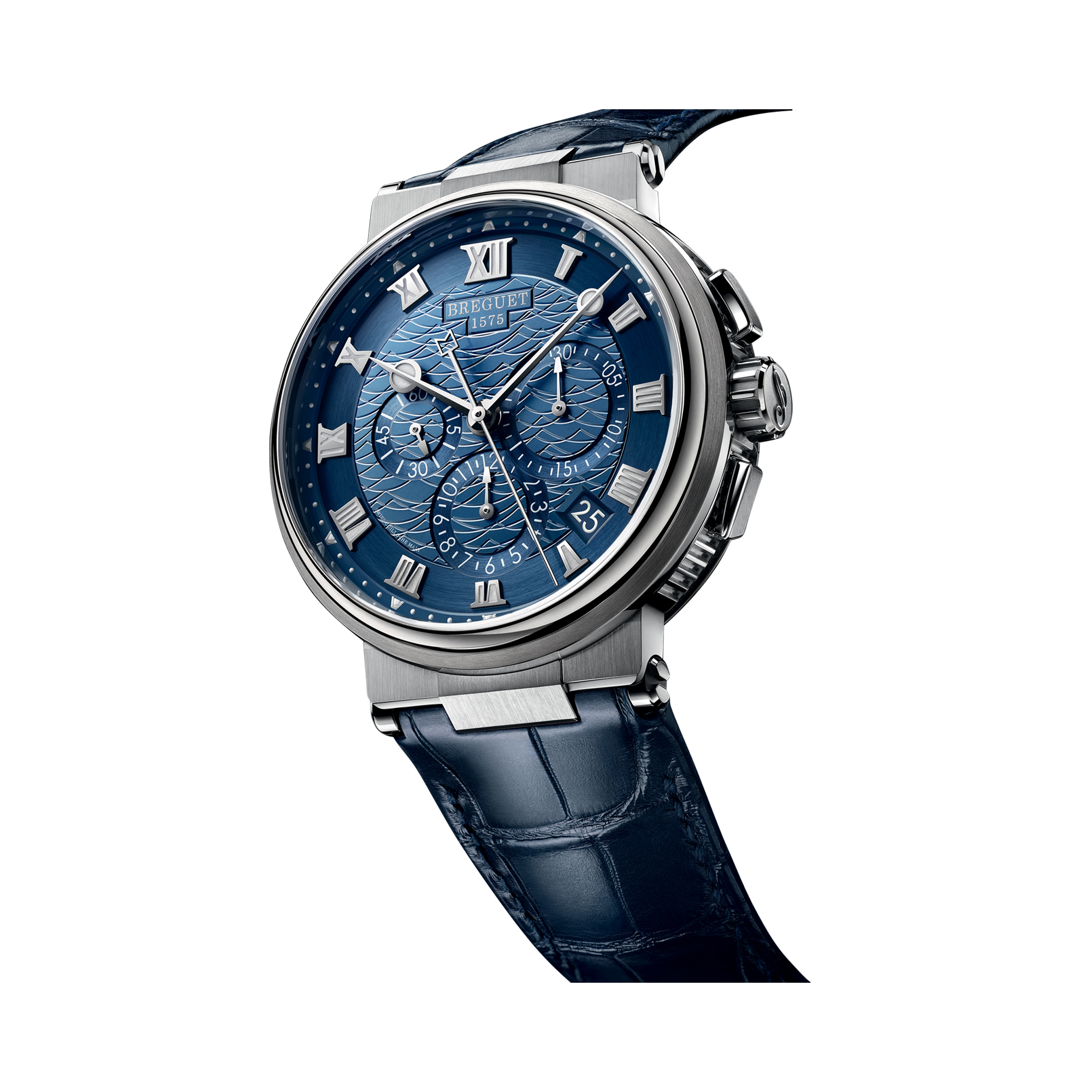 Breguet Marine Chronograph 42.3mm, Blue Dial, Roman Numerals_2