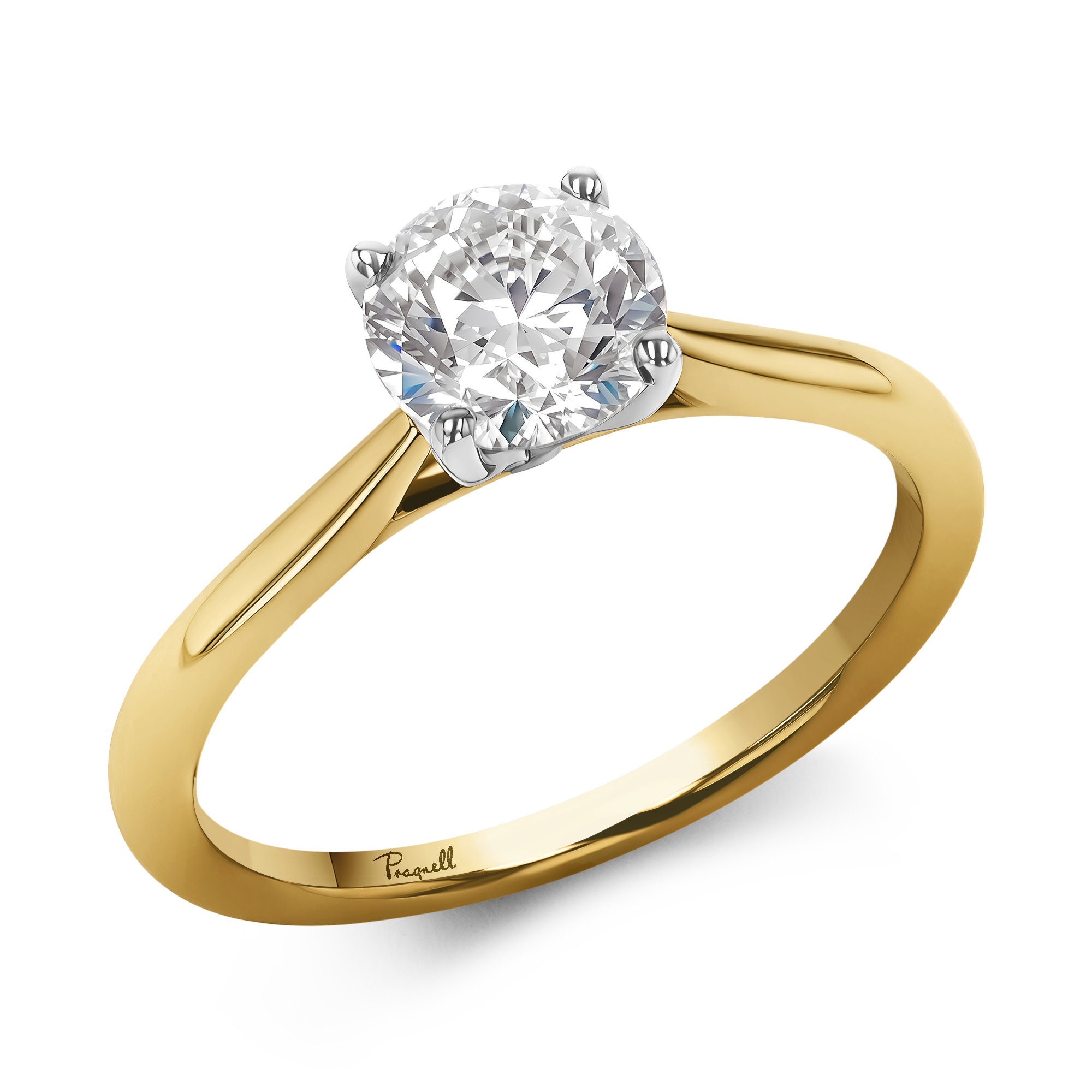 0.70CT Diamond Solitaire Ring Brilliant Cut, Solitaire, Four Claw Set_1