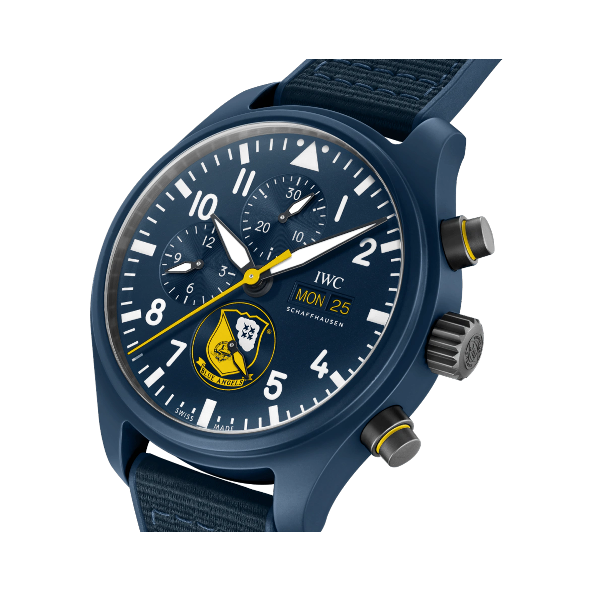 IWC Pilot's Chronograph Editions 'Blue Angels' 44.5mm, Blue Dial, Arabic/Baton Numerals_3