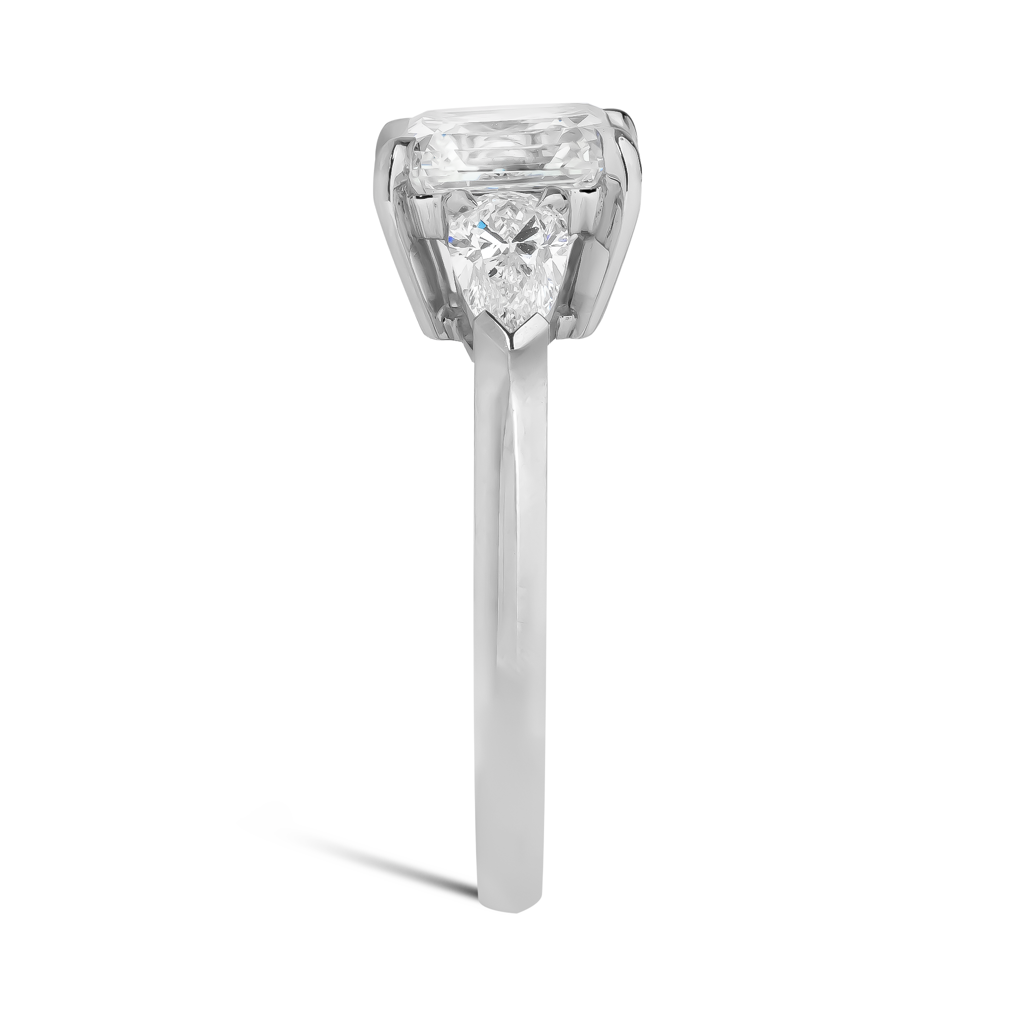 Asscher Cut 3.01ct Diamond Ring Asscher Cut, Claw Set_4