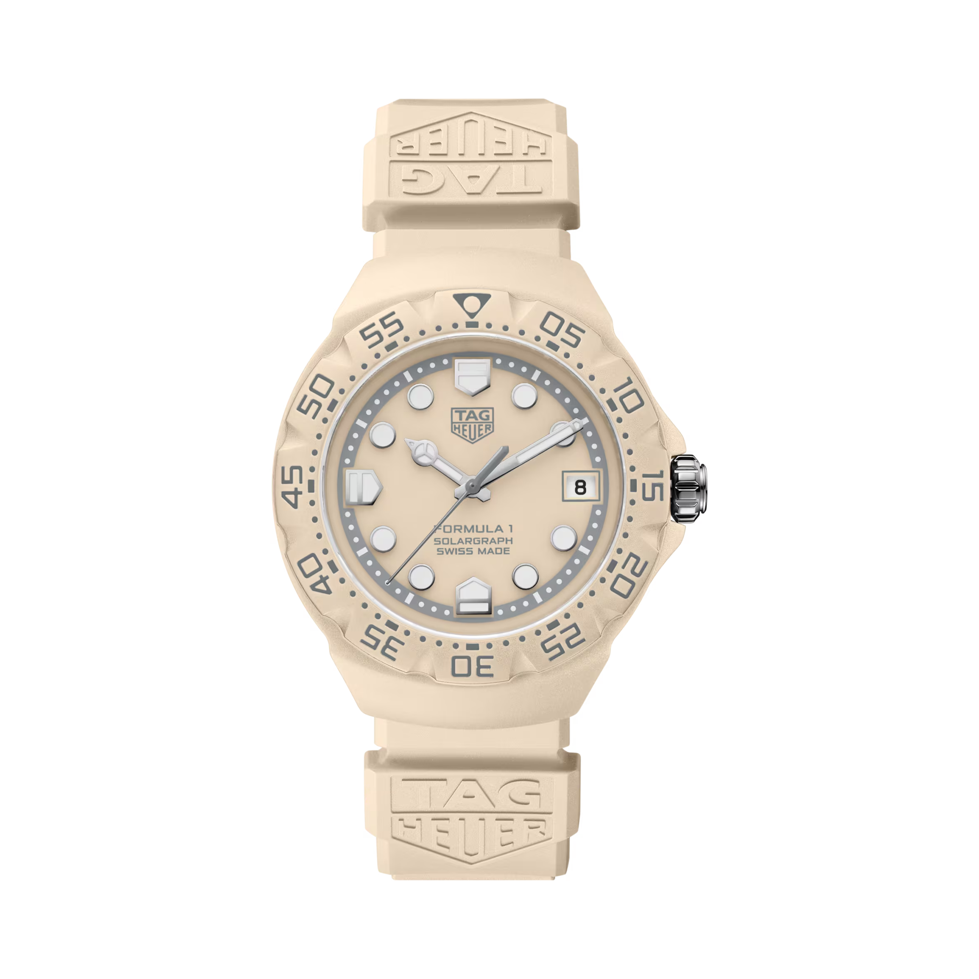 TAG Heuer Formula 1 SolarGraph 38mm, Beige Dial, Dot Numerals_1