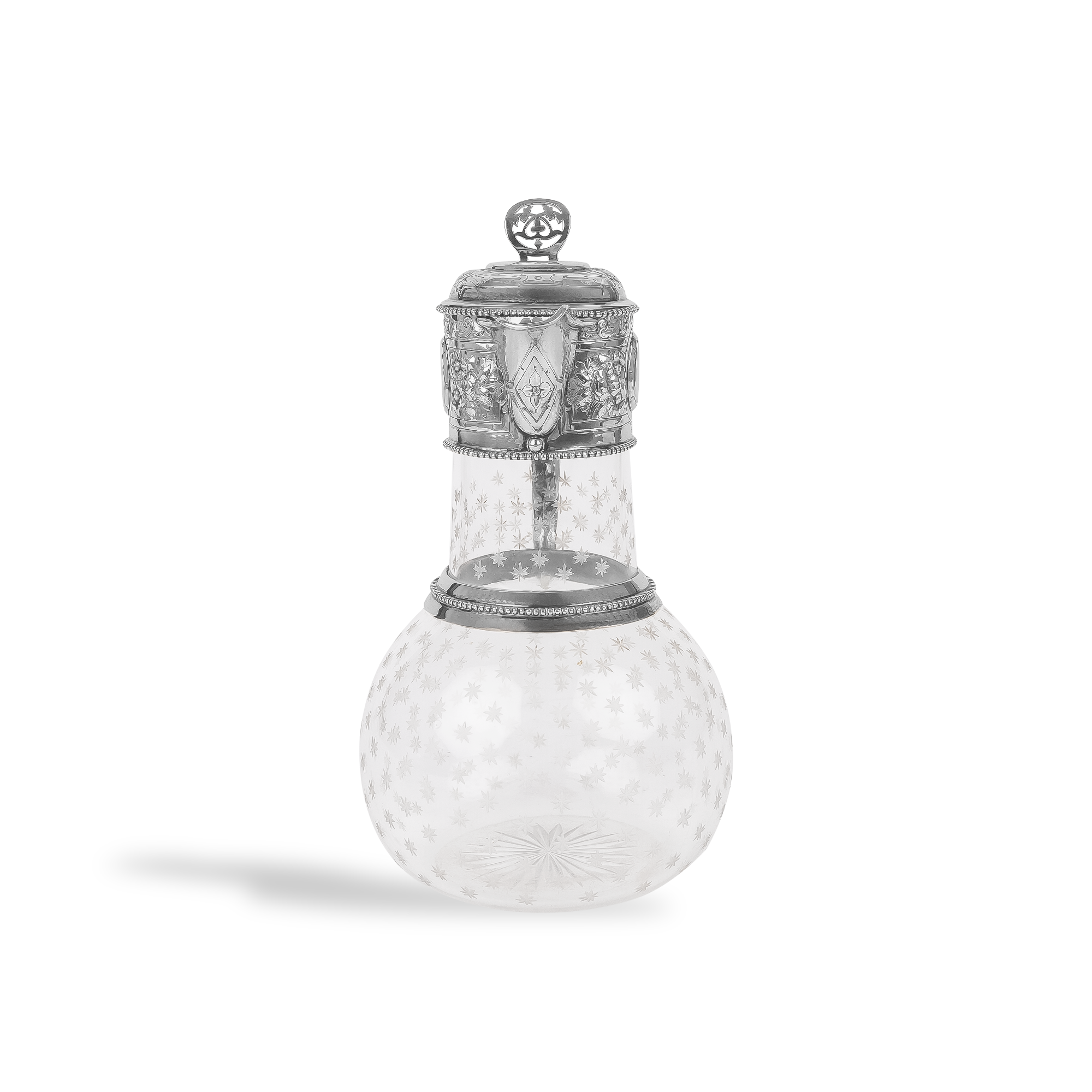 Silver Antique Mounted Claret Jug Hallmarked Sheffield_2