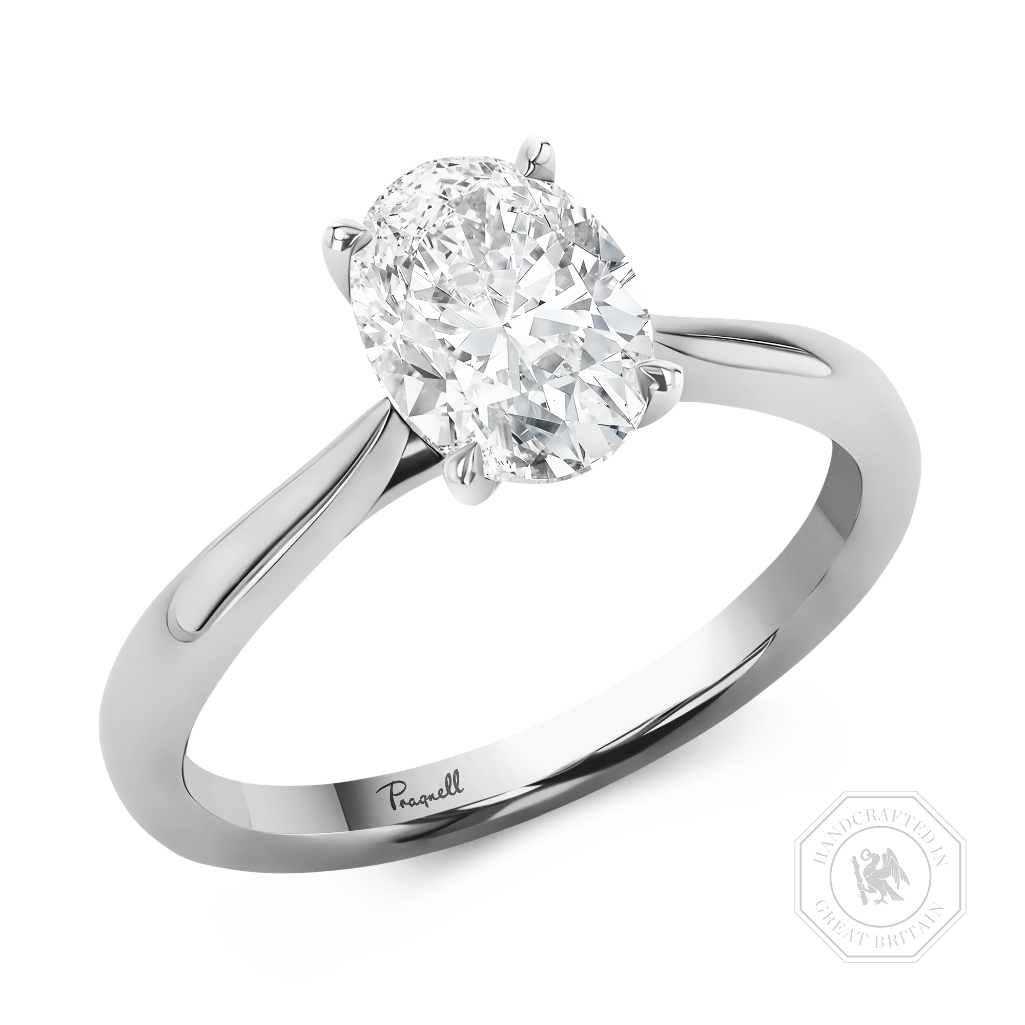 Gaia 1.51ct Oval Cut Diamond Ring Oval Cut, Claw Set_1