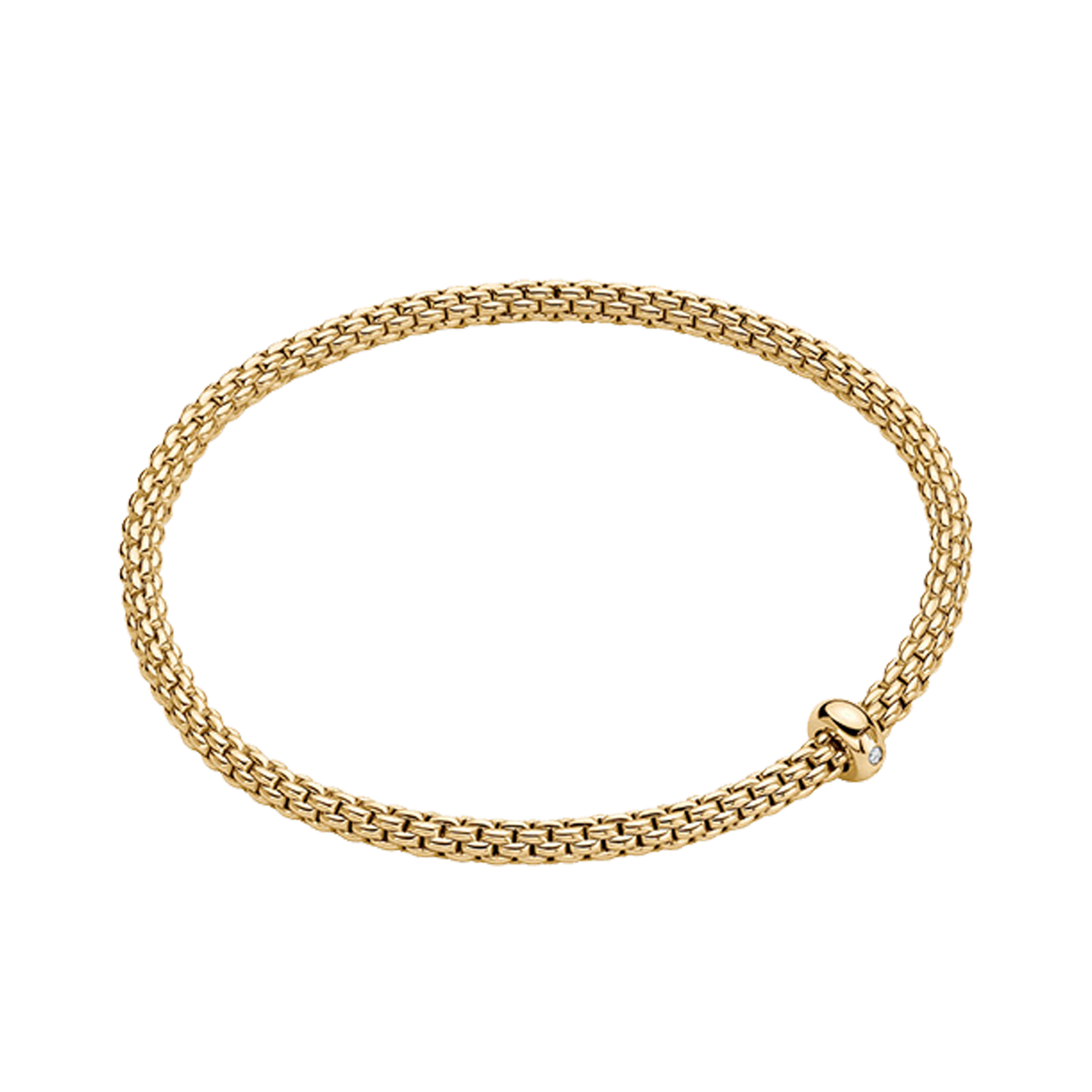 FOPE Prima Flex'It Medium Diamond Bracelet Brilliant Cut, Rubover Set_1