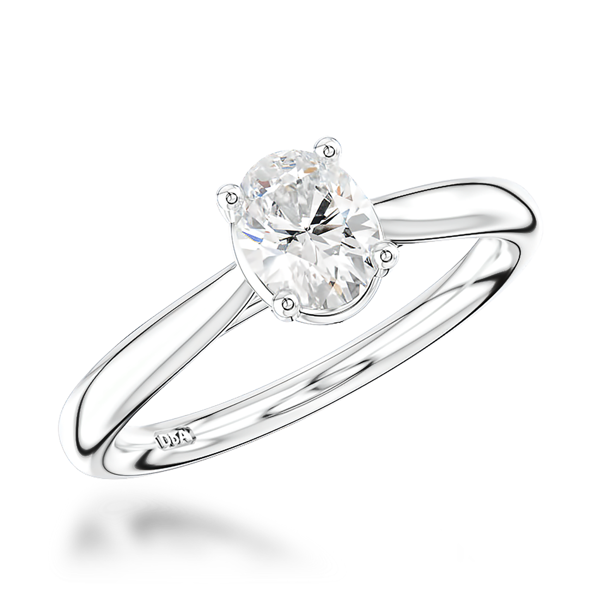 Gaia 1.01ct Diamond Solitaire Ring Oval Cut, Claw Set_1