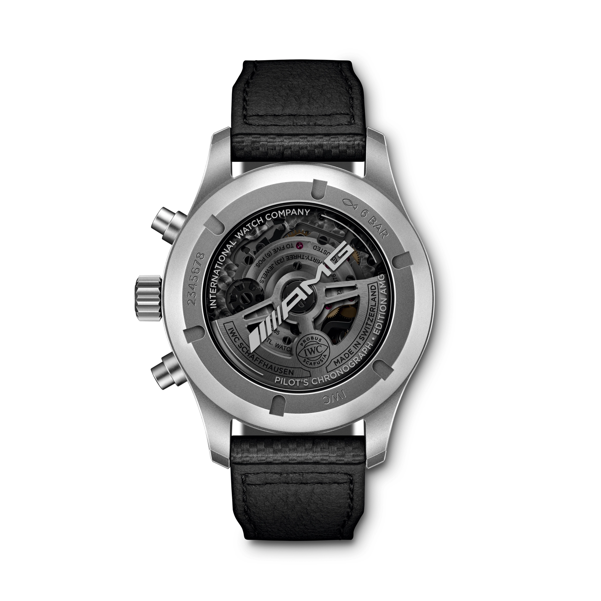IWC Pilot's Chronograph Edition AMG 43mm, Carbon Dial, Arabic/Baton Numerals_2