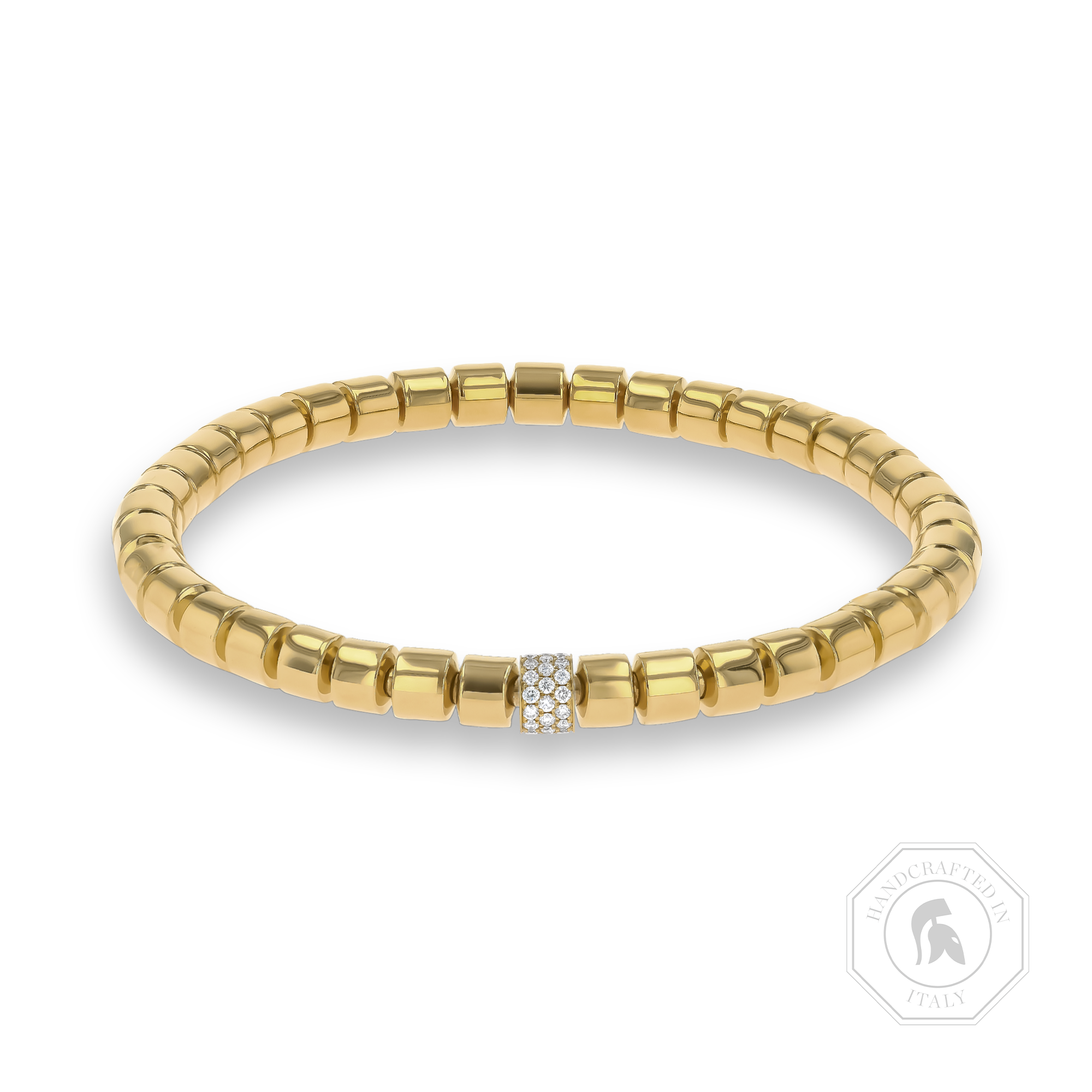 Amalfi 0.36ct Diamond Medium Angular Link Expandable Bangle Brilliant Cut, Micro Pavé Set_1