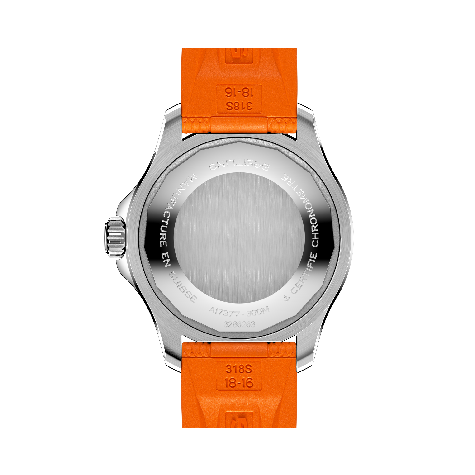 Breitling Superocean Automatic 36 36mm, Orange Dial, Arabic & Baton Numerals_2