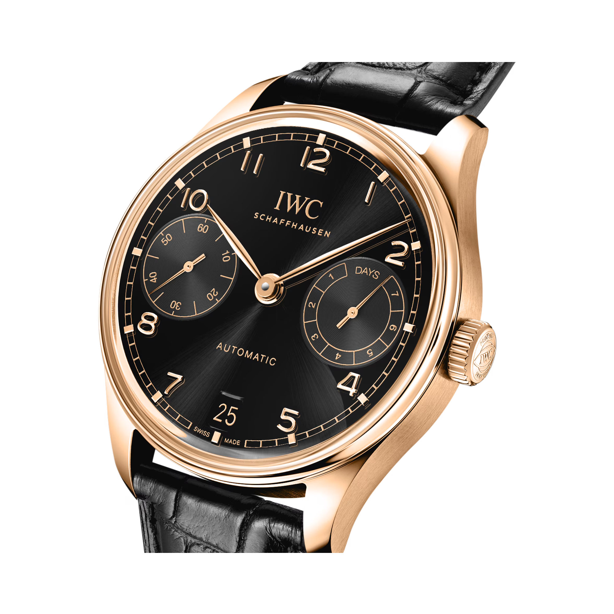 IWC Portugieser Automatic 42.4mm, Black Dial, Arabic Numerals_3