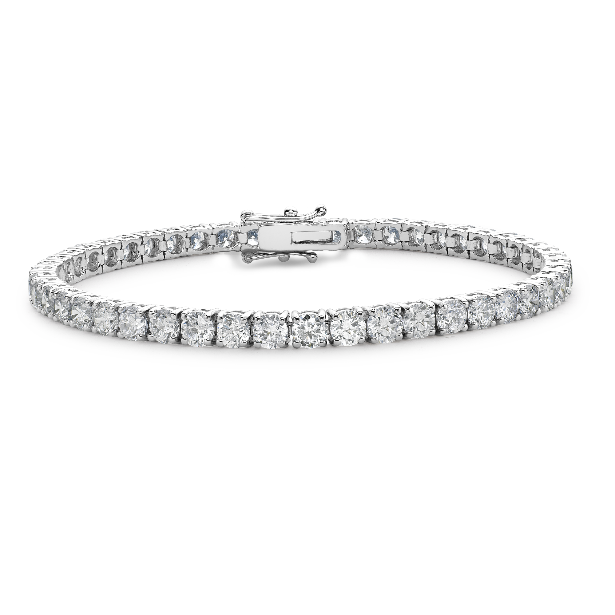 Brilliant Cut Diamond Line Bracelet Brilliant Cut, Four Claw Set_1