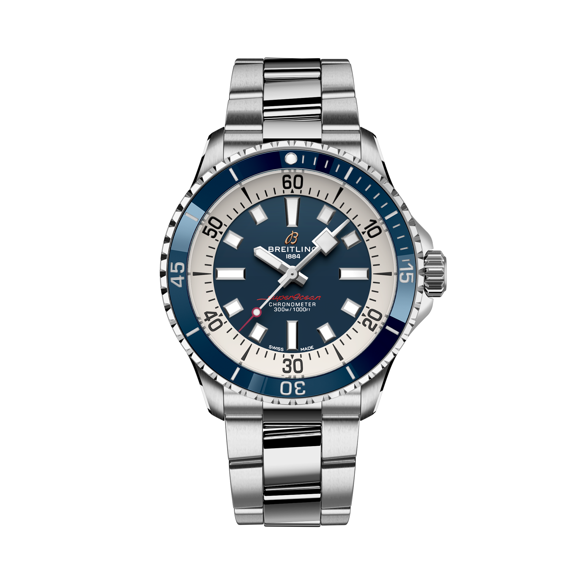 Breitling Superocean Automatic 42 42mm, Blue Dial, Arabic & Baton Numerals_1