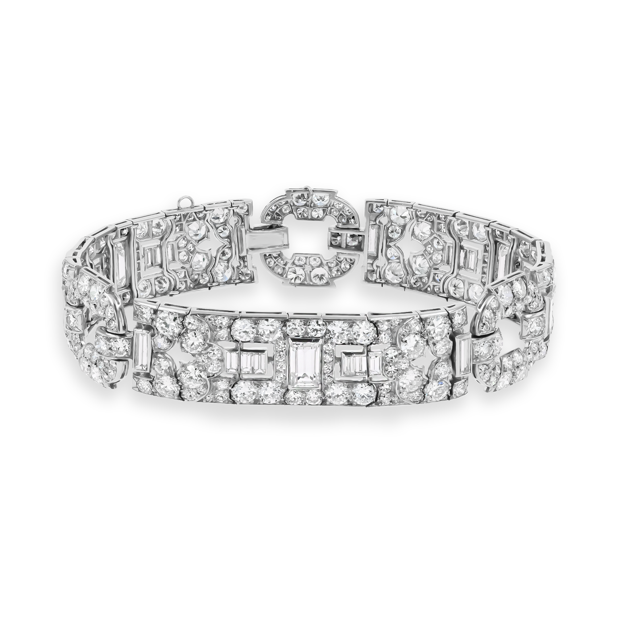 Art Deco Diamond Bracelet Brilliant Cut, Grain Set_1