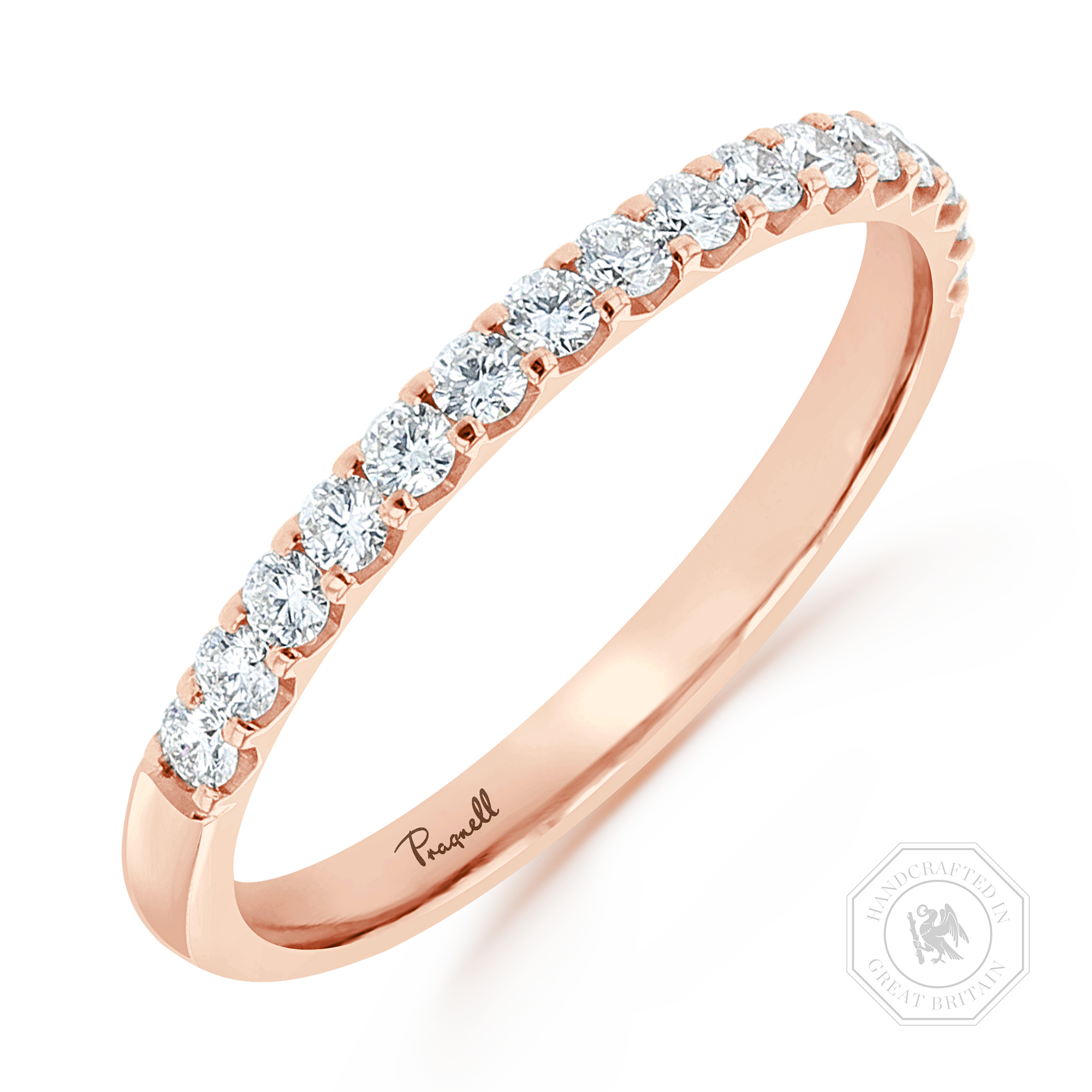 Brilliant Cut Diamond Half Eternity Ring Brilliant Cut, Half Eternity, Claw Set_1