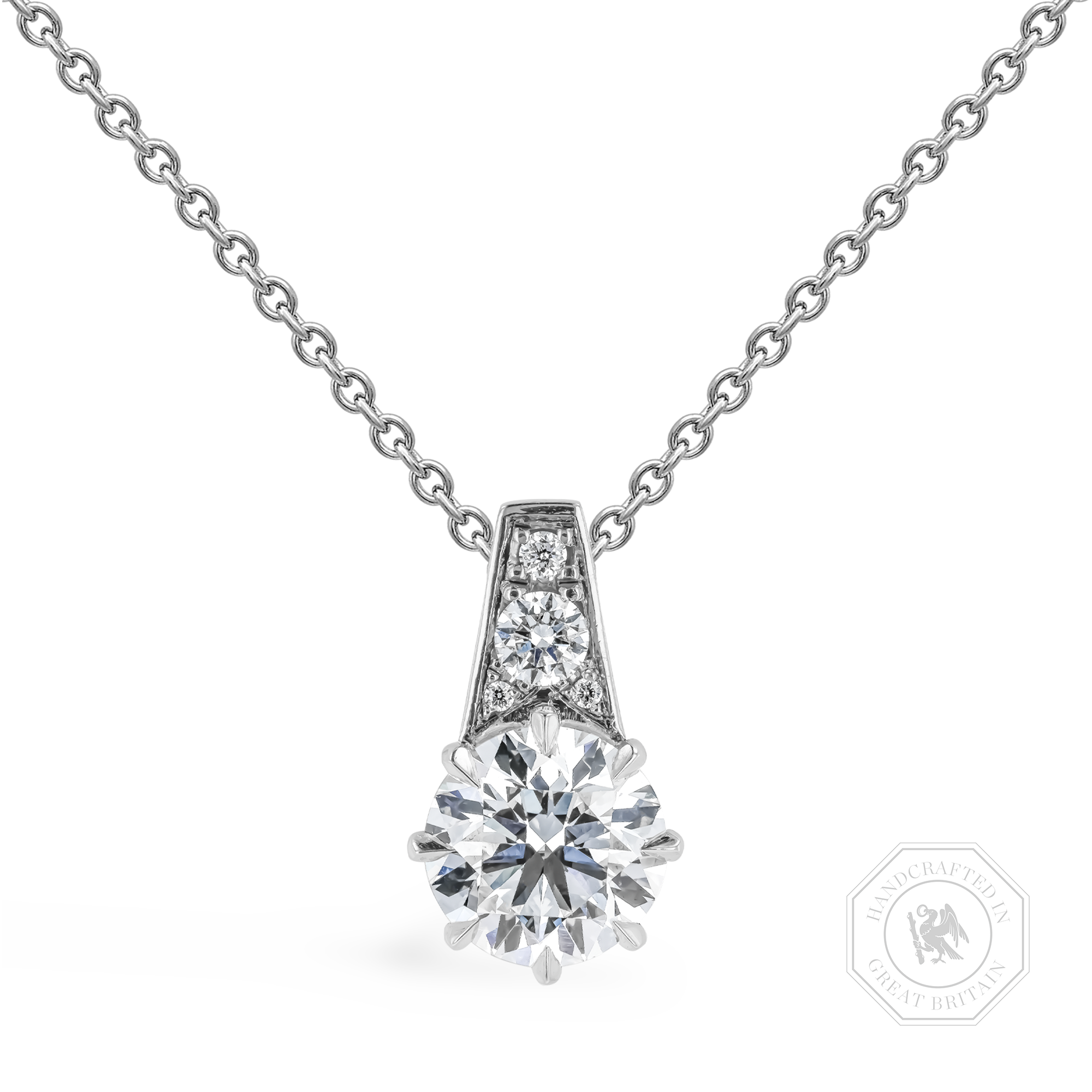 Antrobus 1.08ct Diamond Solitaire Pendant Brilliant cut, Claw set_1