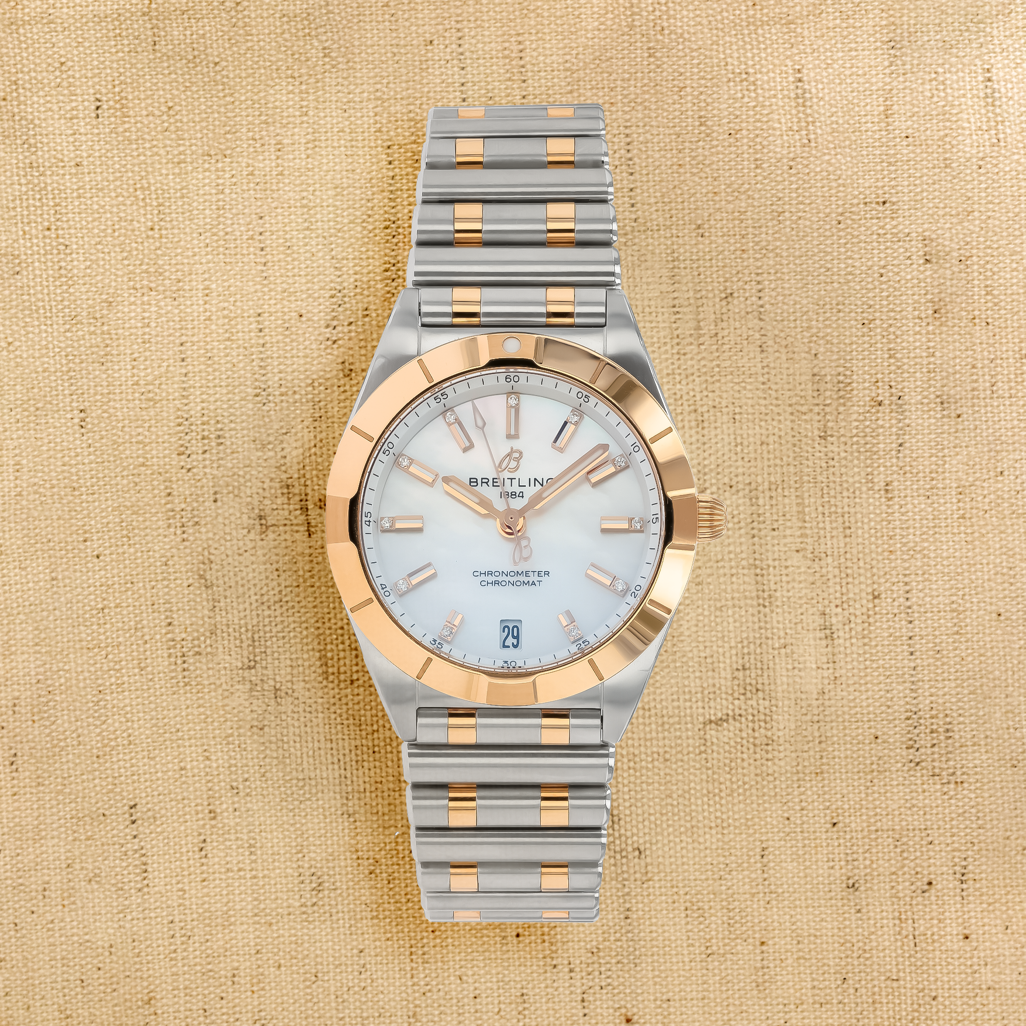 Breitling Chronomat 32 32mm, Mother of Pearl Dial, Diamond Numeral_1