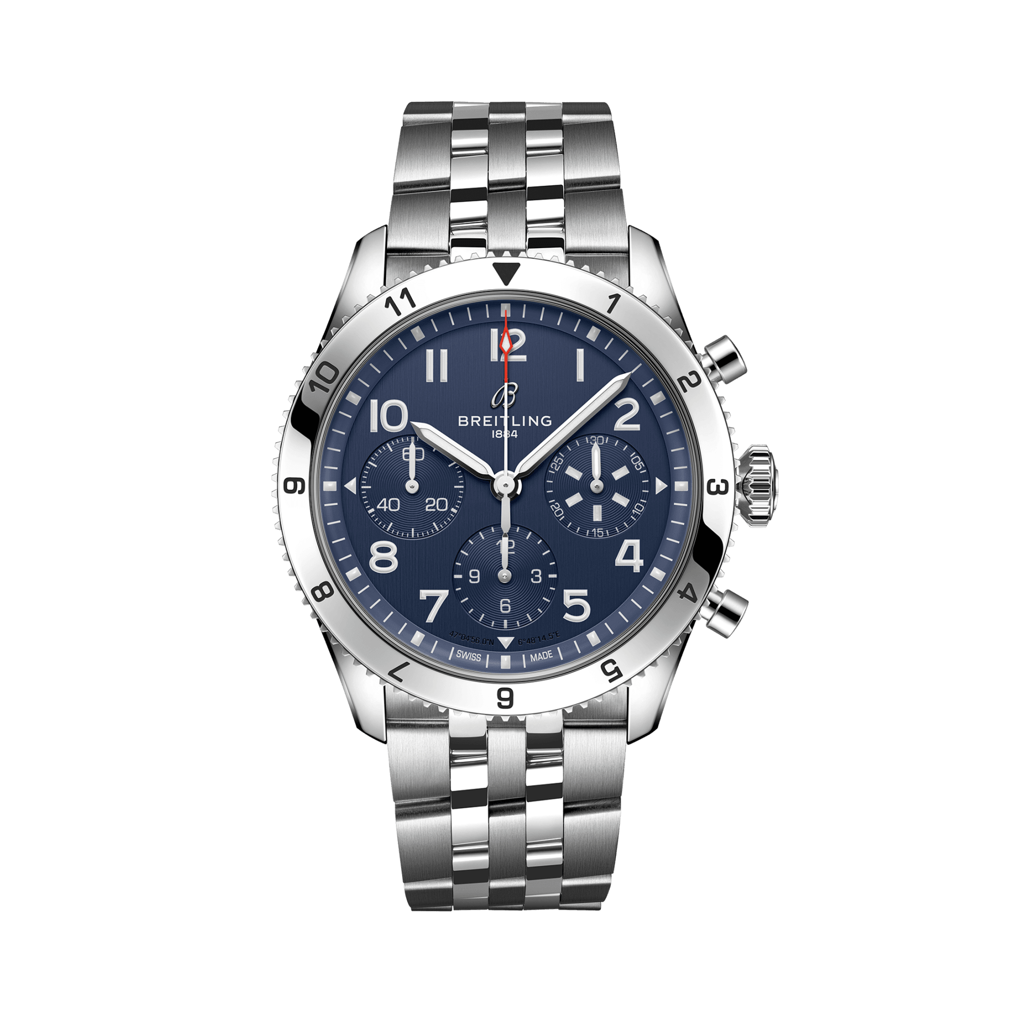 Breitling Classic AVI Chronograph 42 Tribute to Vought F4U Corsair 42mm, Blue Dial, Arabic Numerals_1