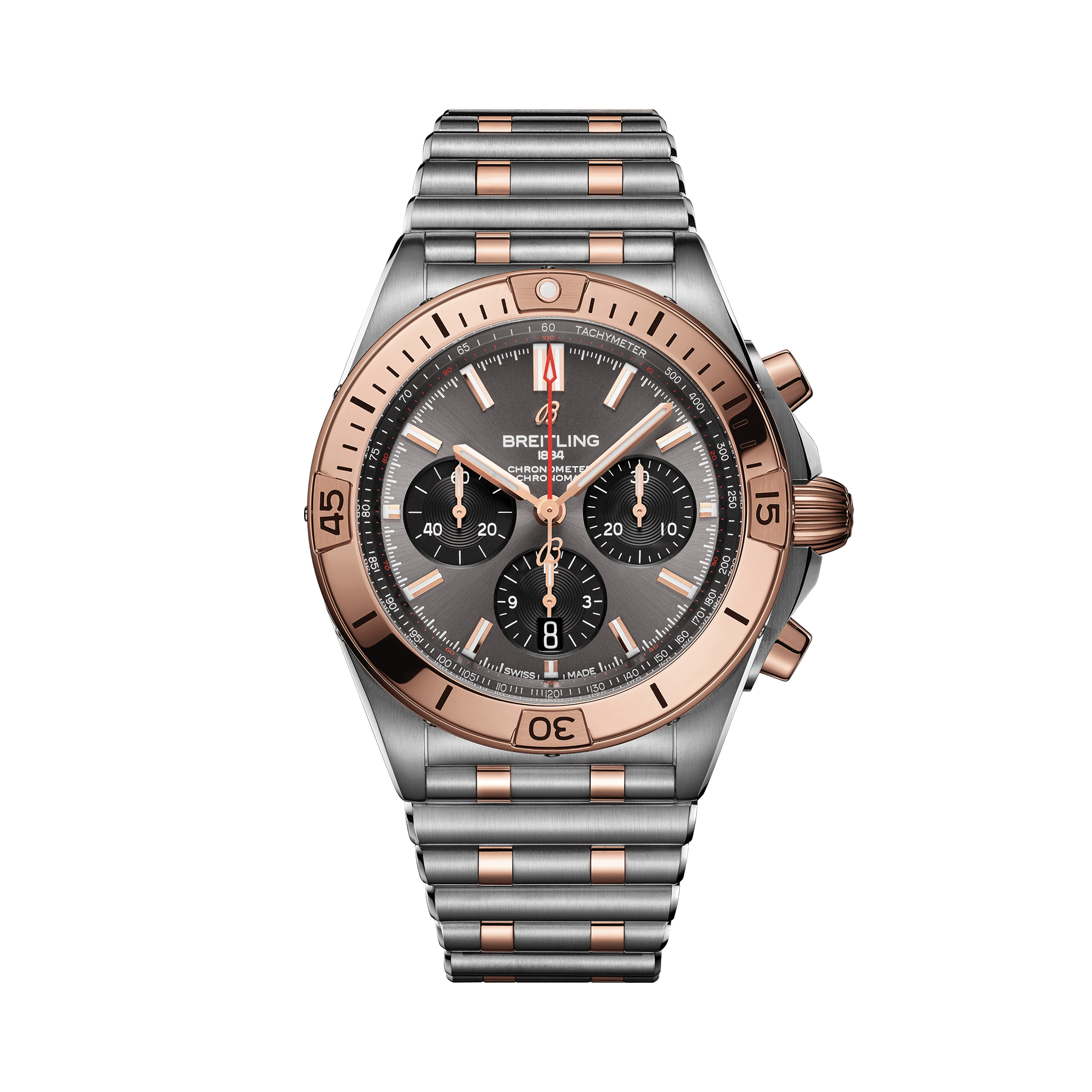 Breitling Chronmat B01 42 42mm, Grey Dial, Baton Numerals_1