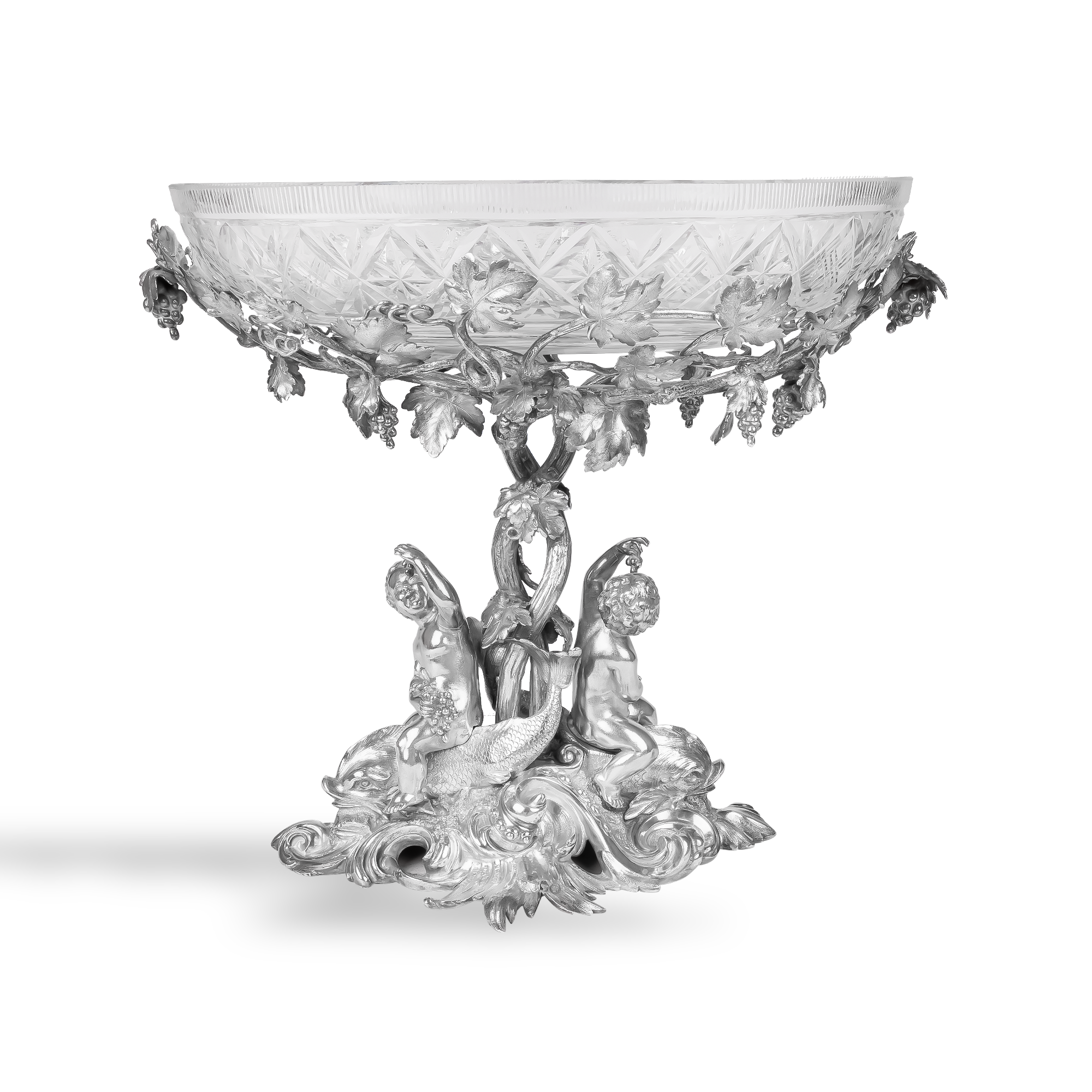 Silver Victorian Table Centrepiece Hallmarked London_1