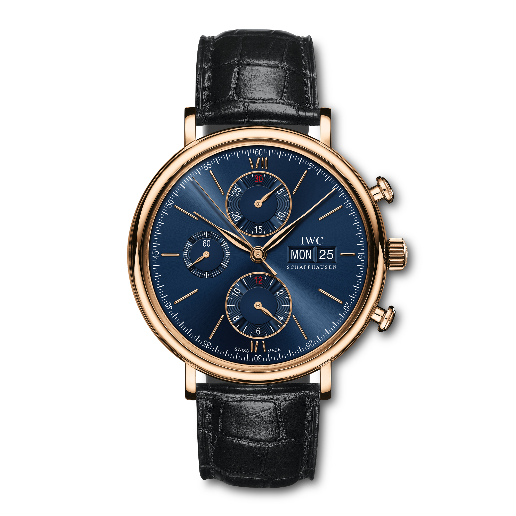 IWC Portofino Chronograph 40mm, Blue Dial, Baton Numerals_1