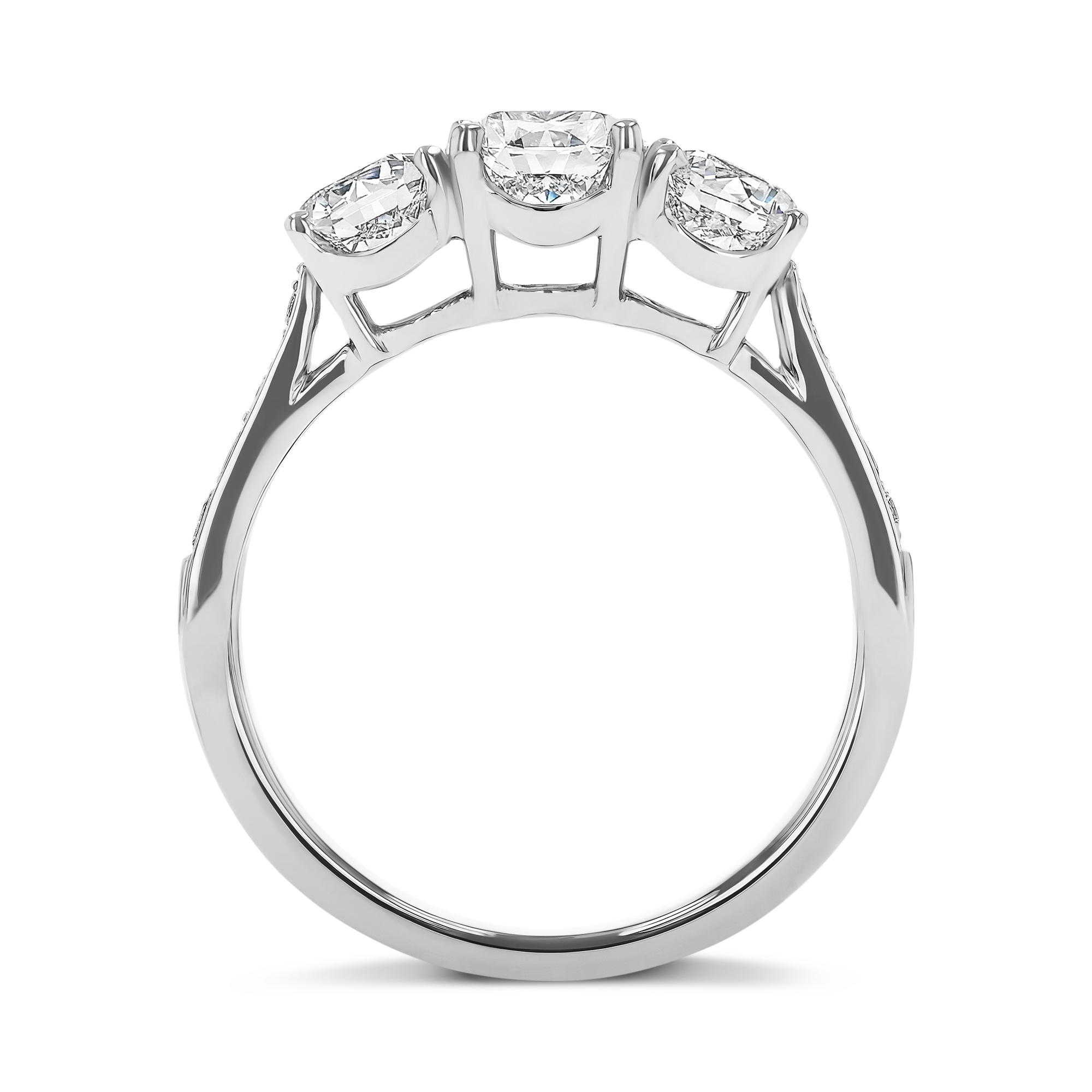 Duchess 1.30ct Diamond Three Stone Ring Brilliant cut, Claw set_3