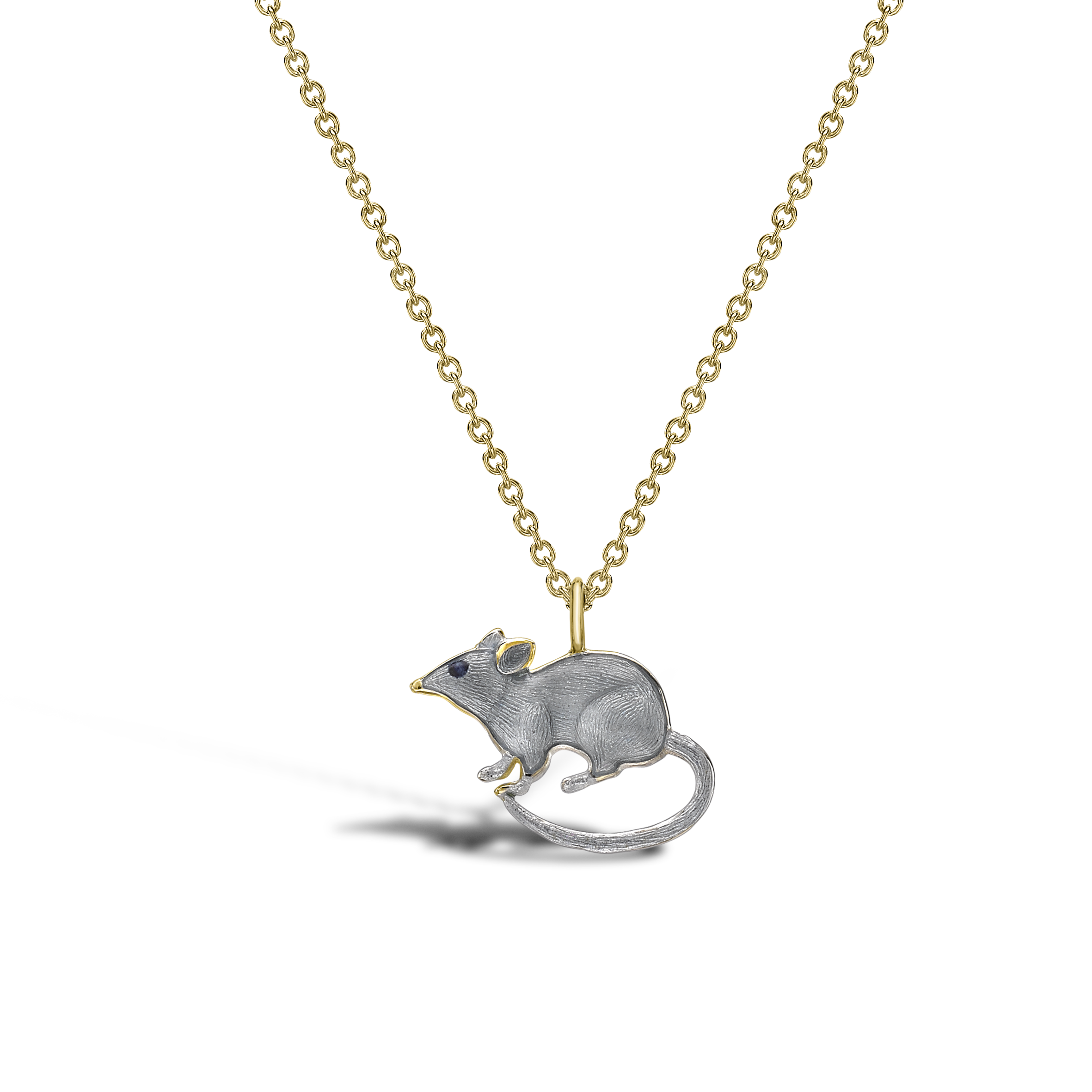 Zodiac Rat Pendant Pendant with Enamel Detail_1