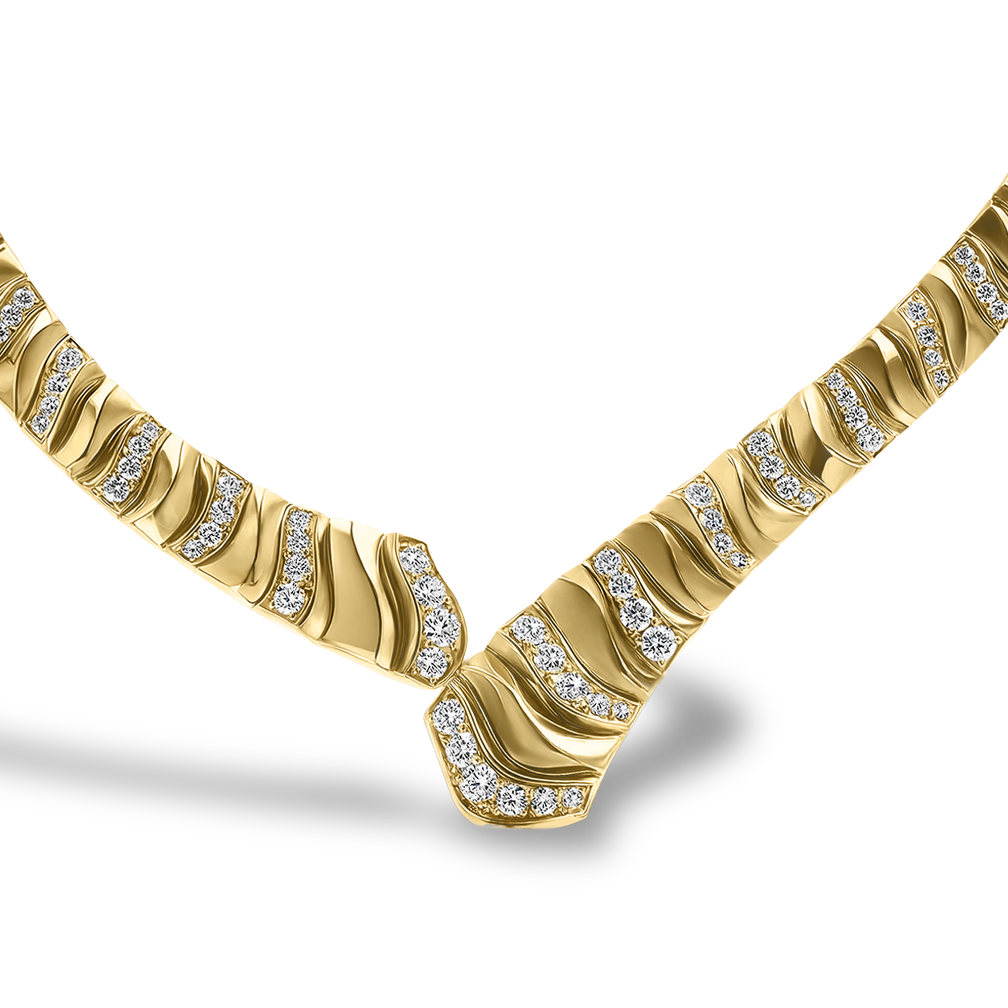 Masterpiece Brilliant Cut 7.34ct Diamond Dune Necklace Brilliant cut, Claw set_2