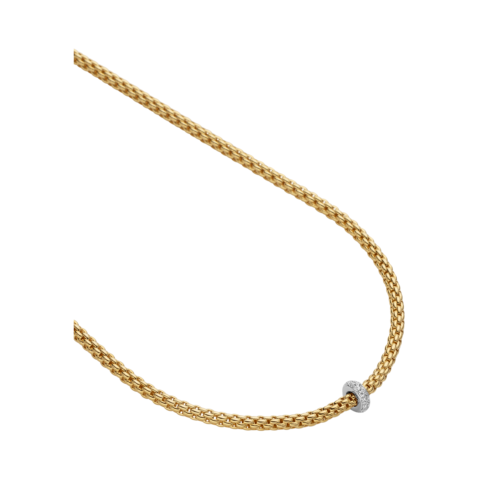 Fope Prima Flex-it Diamond Necklace Round Brilliant Cut, Pave Set_2