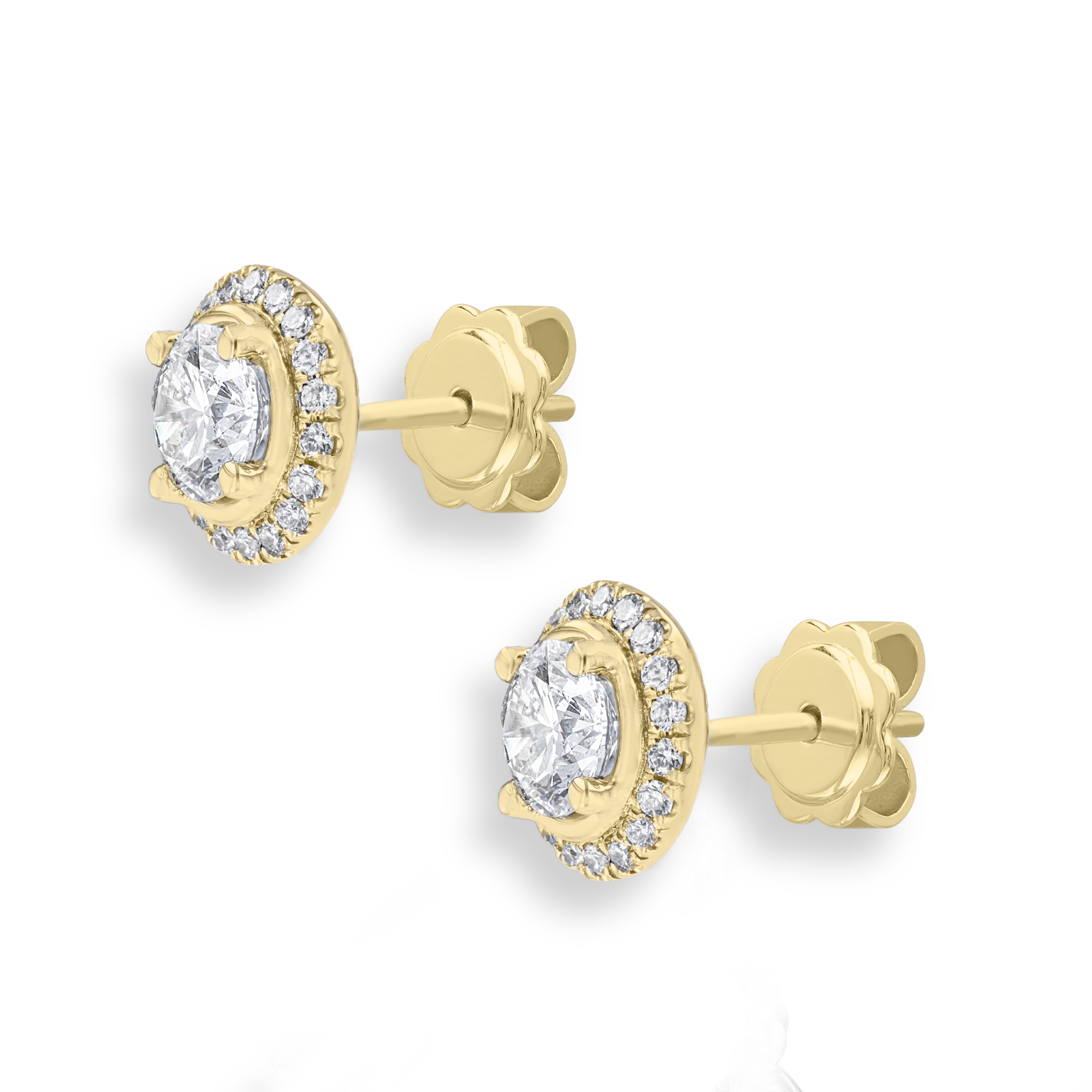 Celestial 0.50ct Diamond Cluster Earrings Brilliant cut, Claw set_2