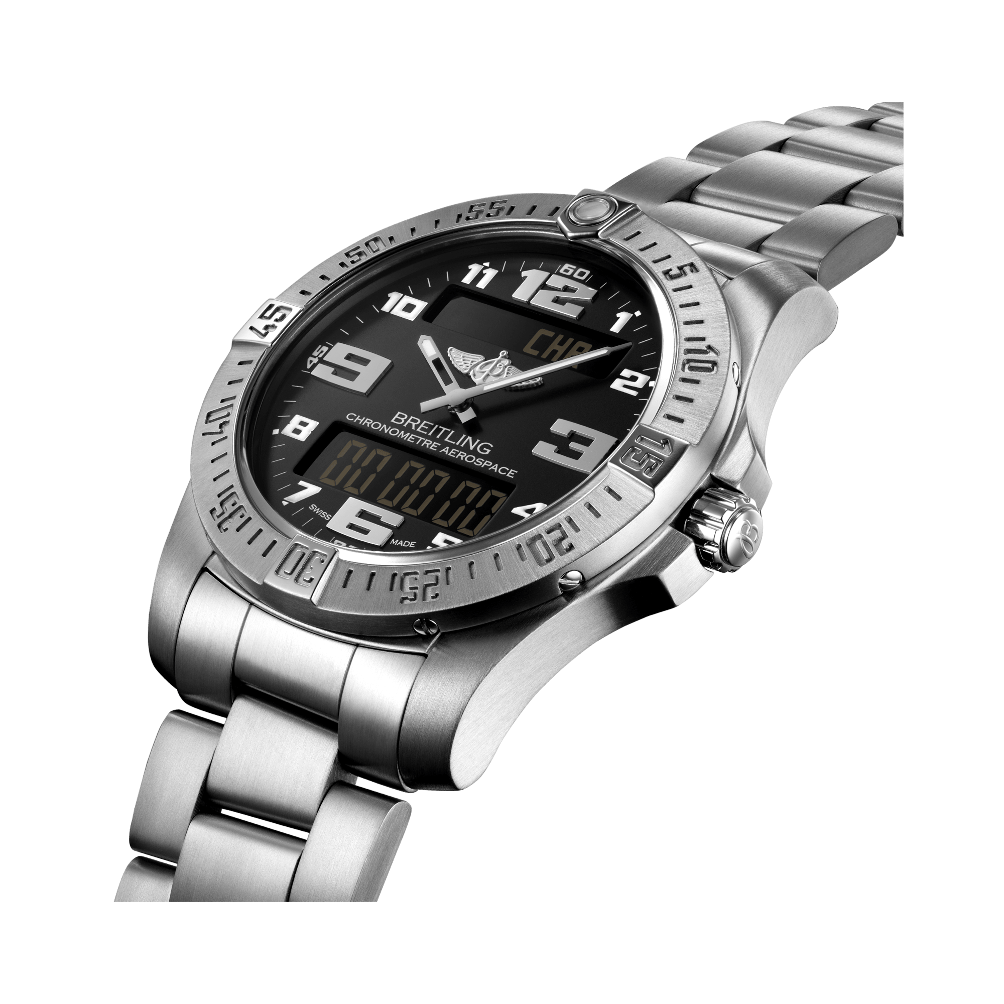 Breitling Aerospace Evo 42mm, Black Dial, Digitial Numerals_3