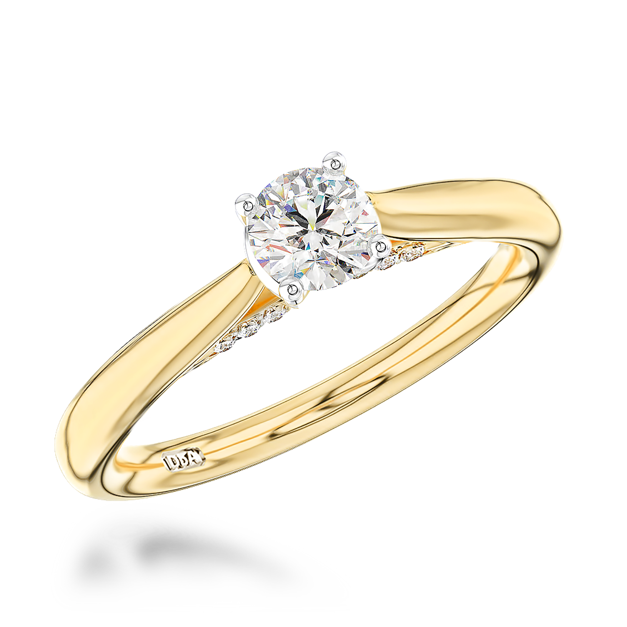 0.32CT Diamond Solitaire Ring Brilliant cut, Claw set_1