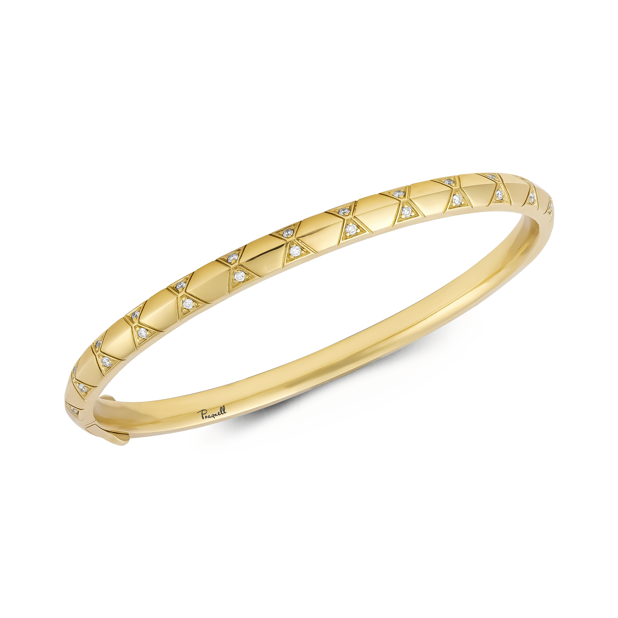 Origins Small Diamond Set Bangle Brilliant cut, Claw set_2