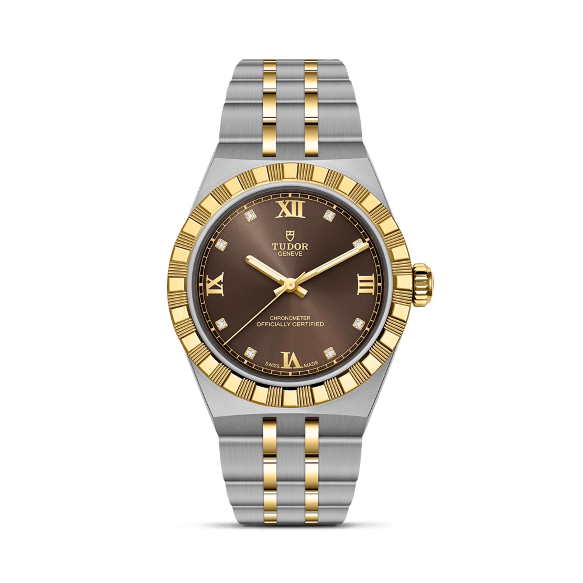 Tudor Royal 30mm, Brown Dial, Roman/Diamond Numerals_1