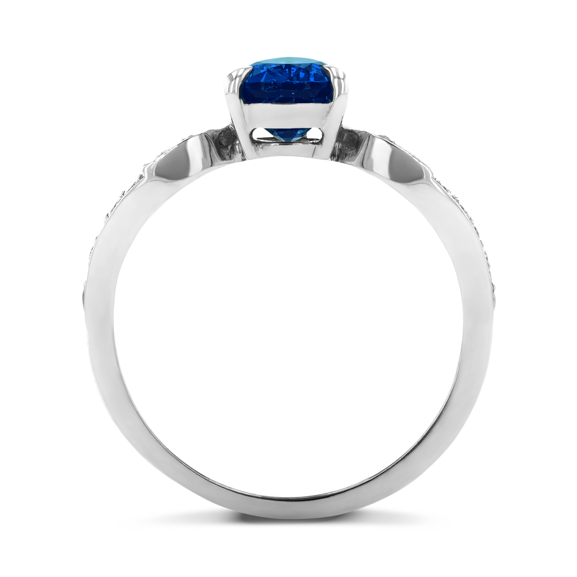 Tiara 1.17ct Sapphire Solitaire Ring Pearshape, Claw Set_3