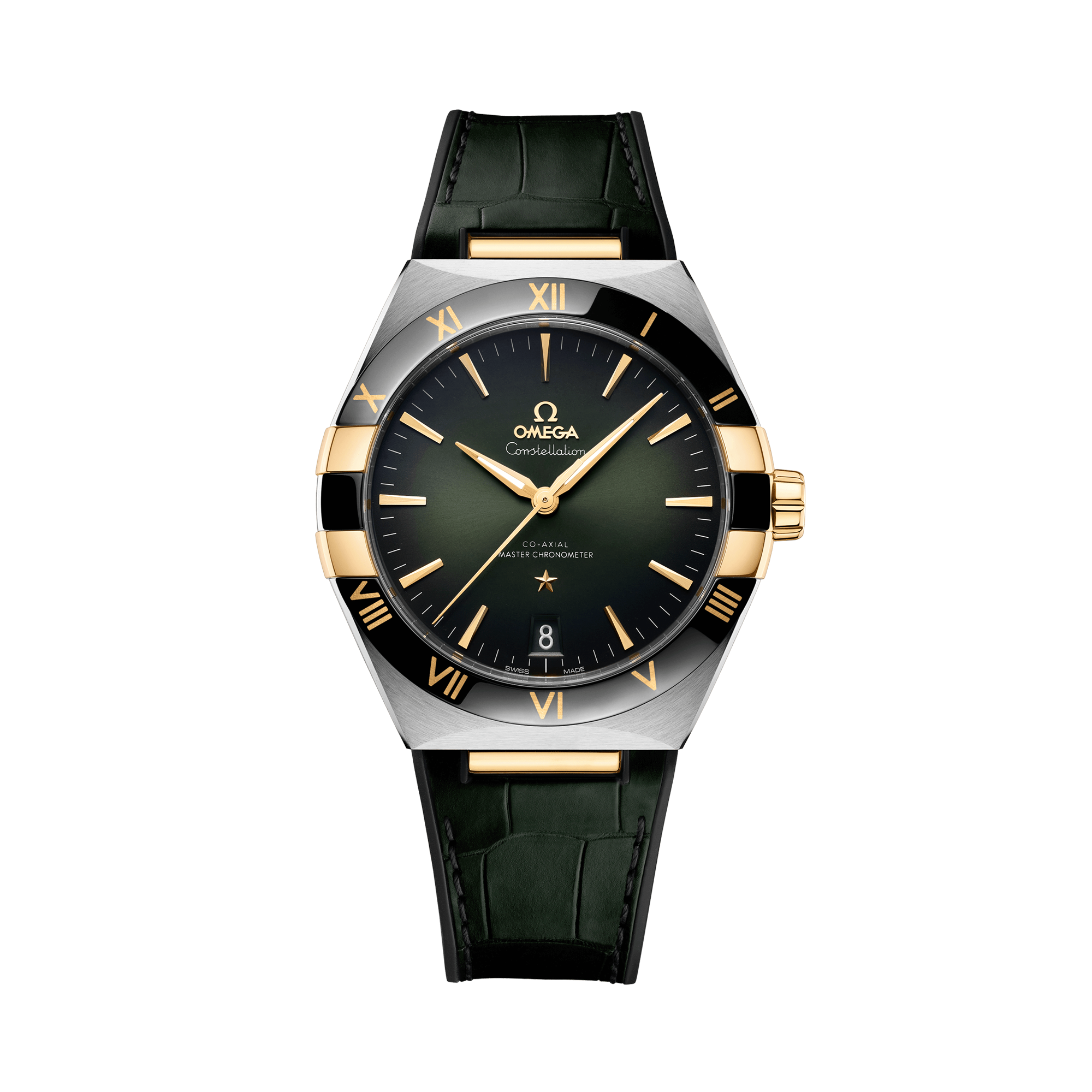 OMEGA Constellation 41mm, Green Dial, Baton Numerals_1