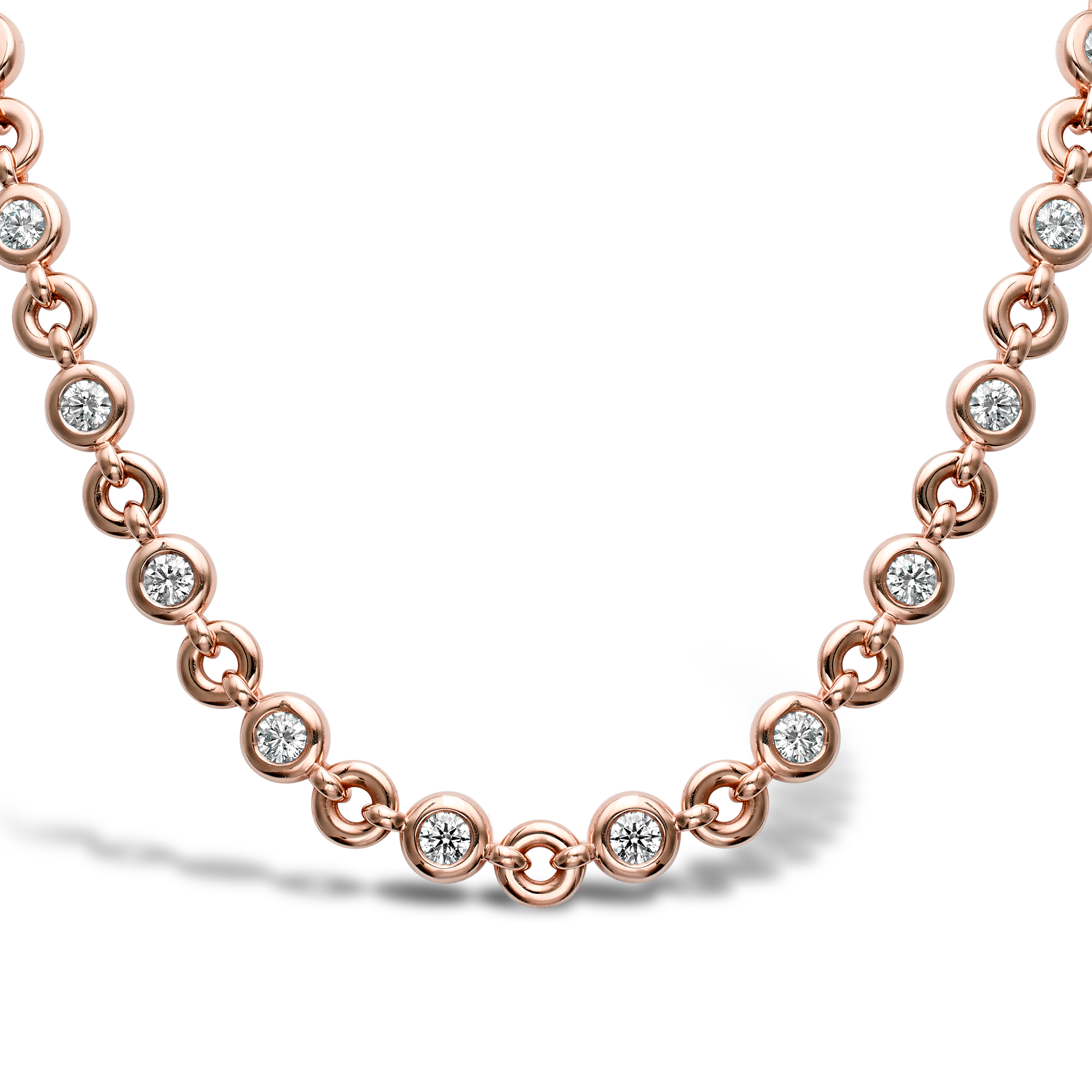 RockChain Twenty Stone Diamond Necklace Brilliant Cut, Rubover Set_2